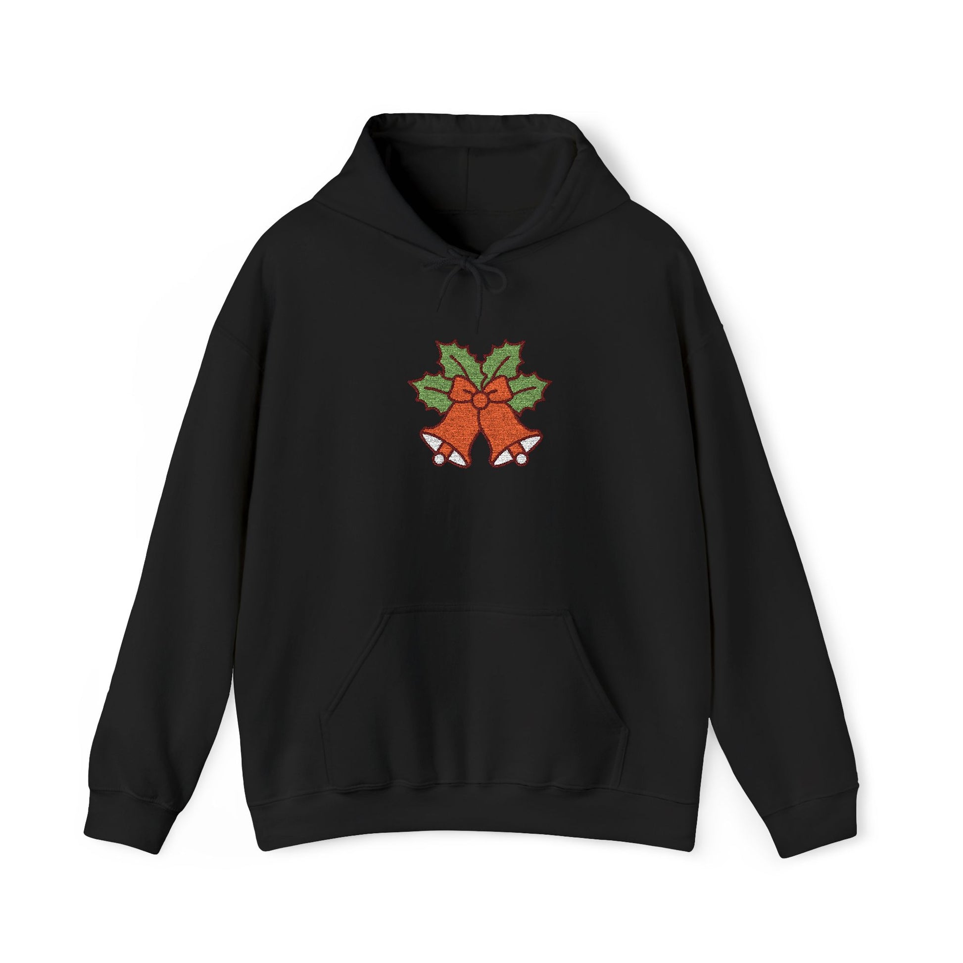 Holiday Bells Unisex Hoodie, Cozy Winter Sweatshirt, Festive Gift, Christmas Apparel
