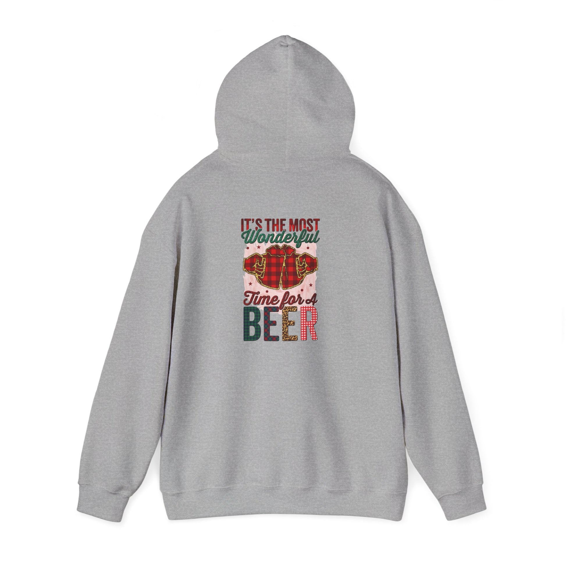 Holiday Inspirational Hoodie: 'Be Good, It's Time for Beer'