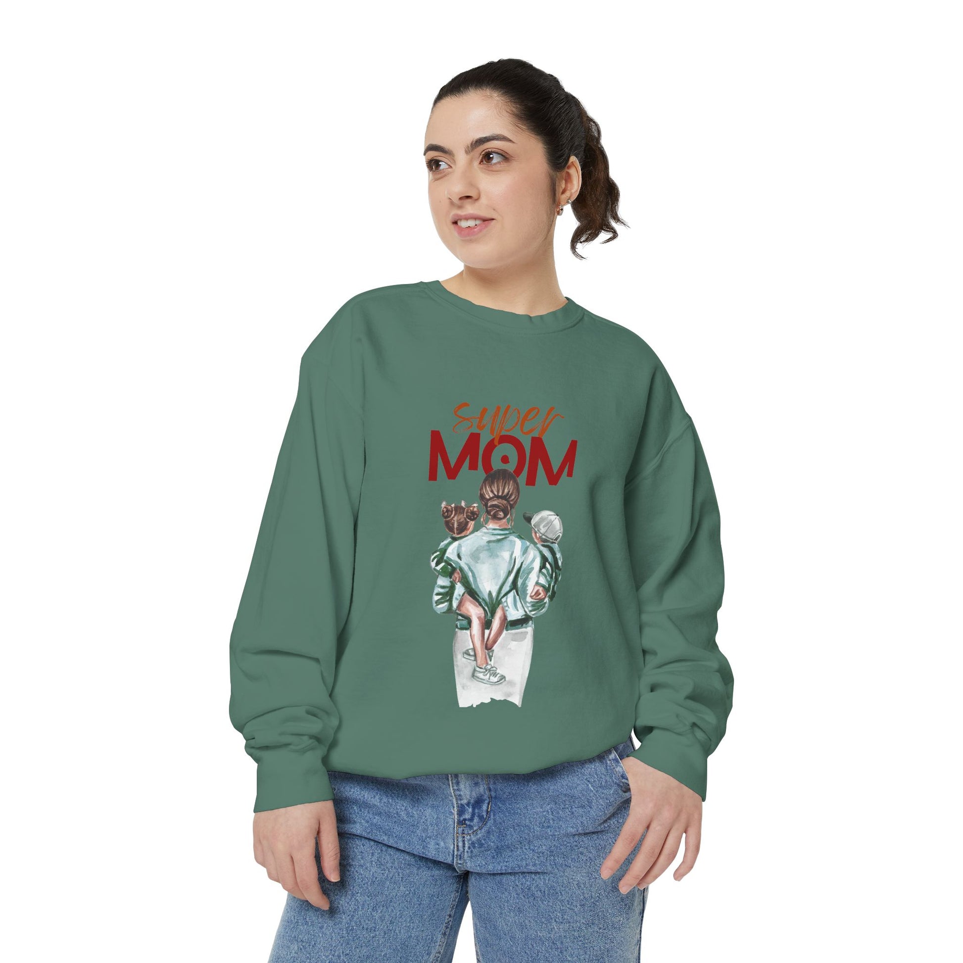 Super Mom Garment-Dyed Sweatshirt