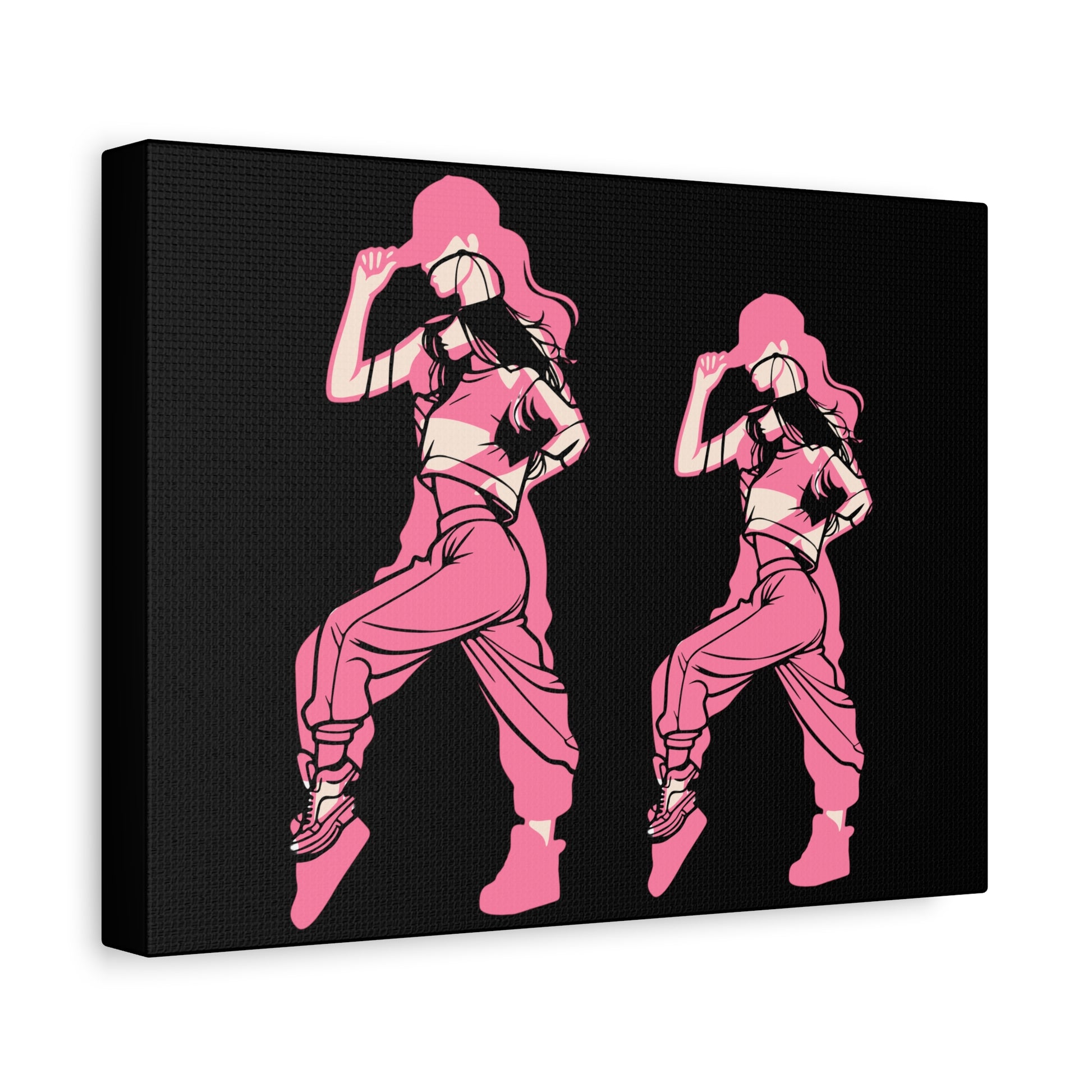 Stylish Dance Art Canvas Print, Modern Wall Decor, Hip Hop Art, Gift for Dancers