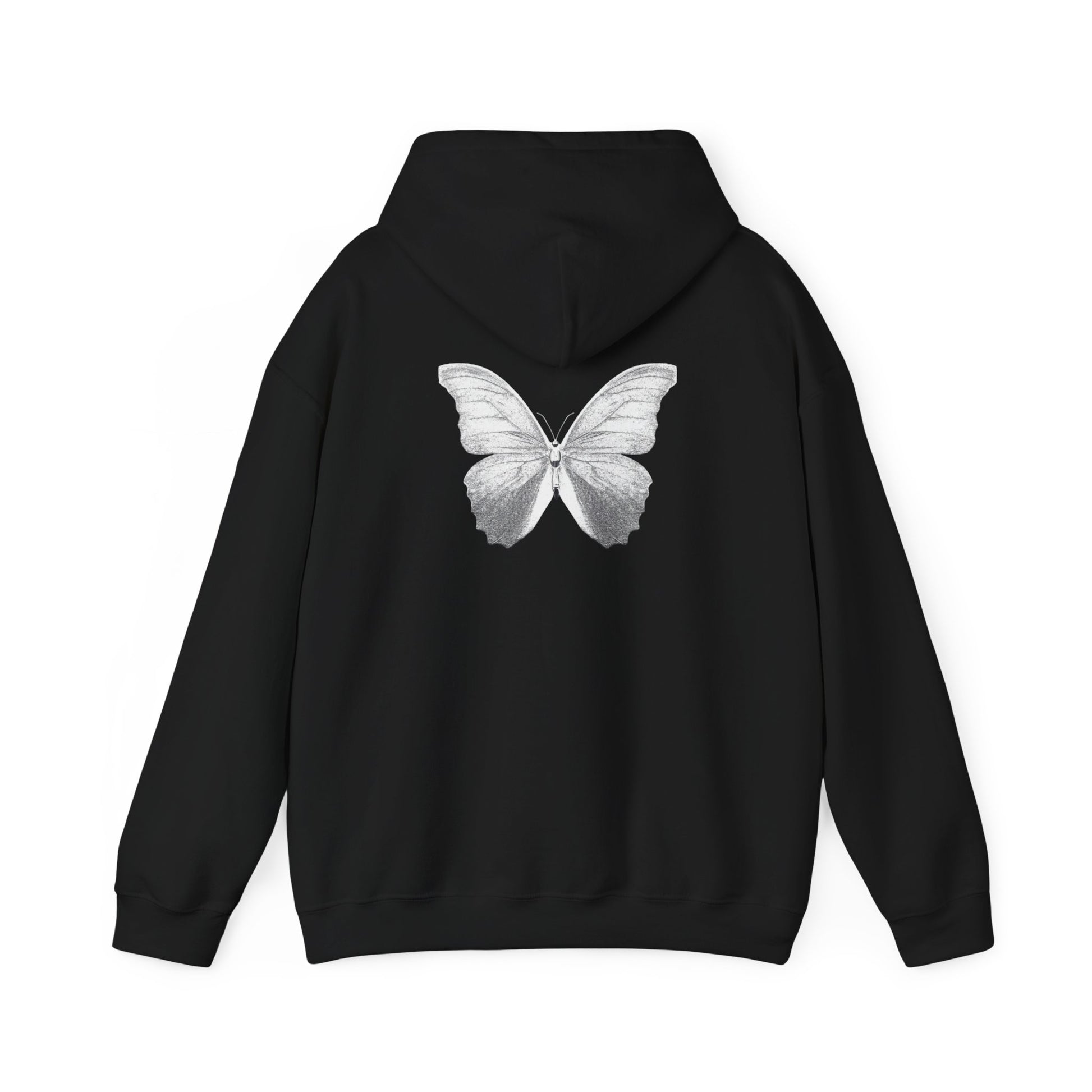 Butterfly Graphic Hoodie - Cozy Unisex Heavy Blend Sweatshirt for Nature Lovers