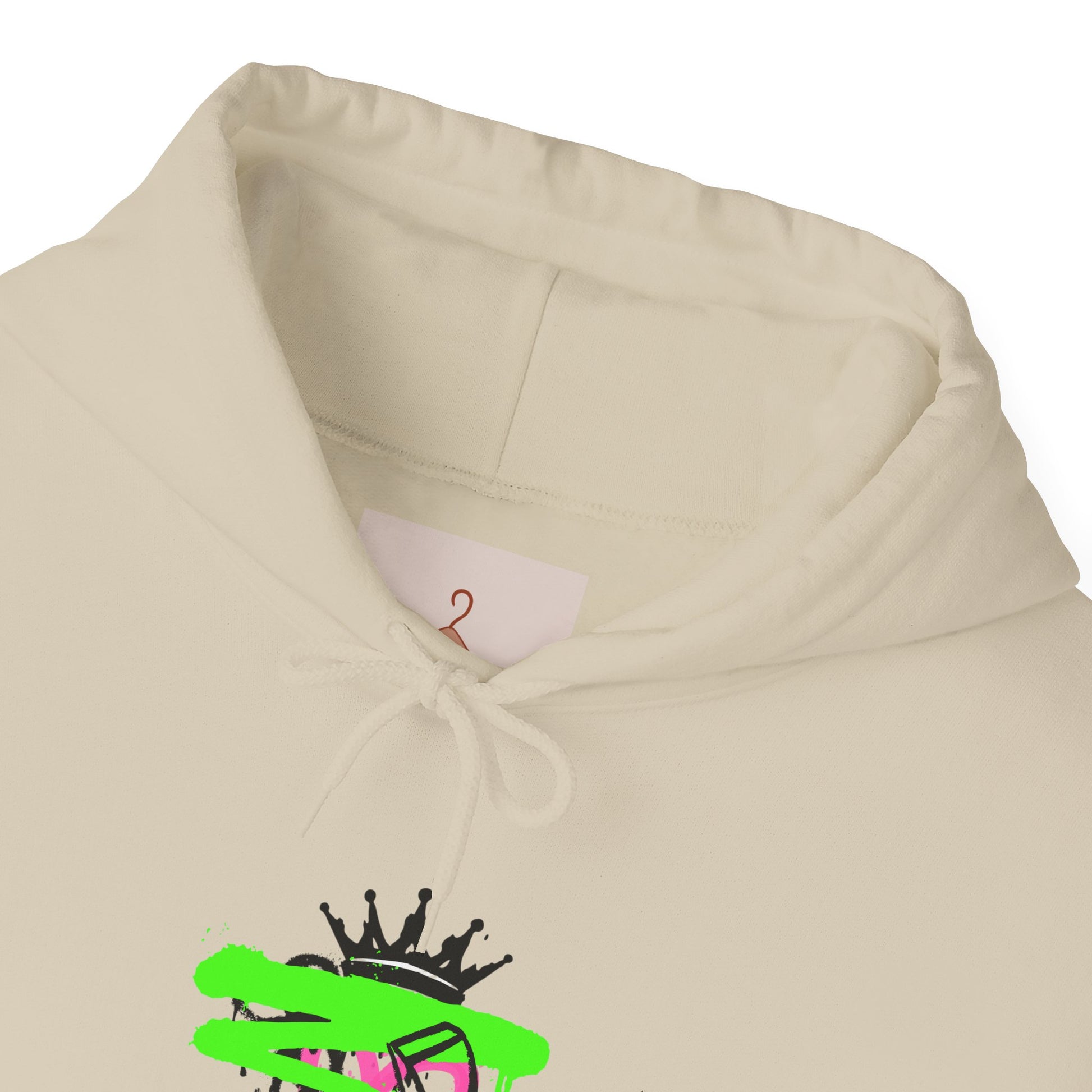Crowned Snake Hoodie — Neon Green Graffiti Snake Pullover