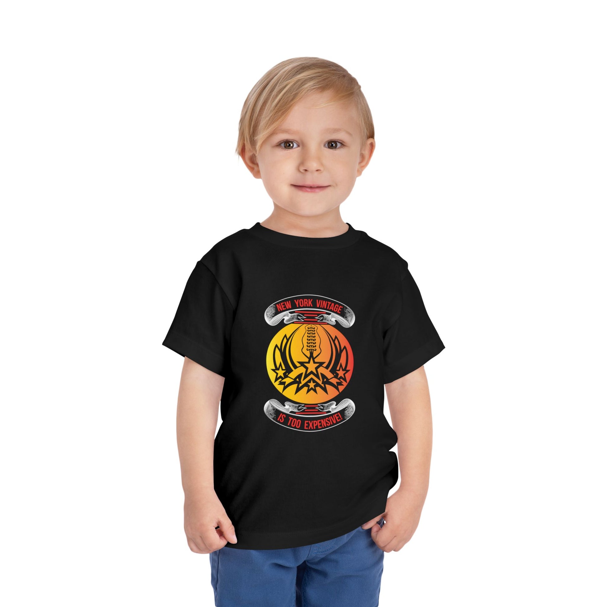 Toddler Tee — "New York Vintage" Retro Microphone Graphic