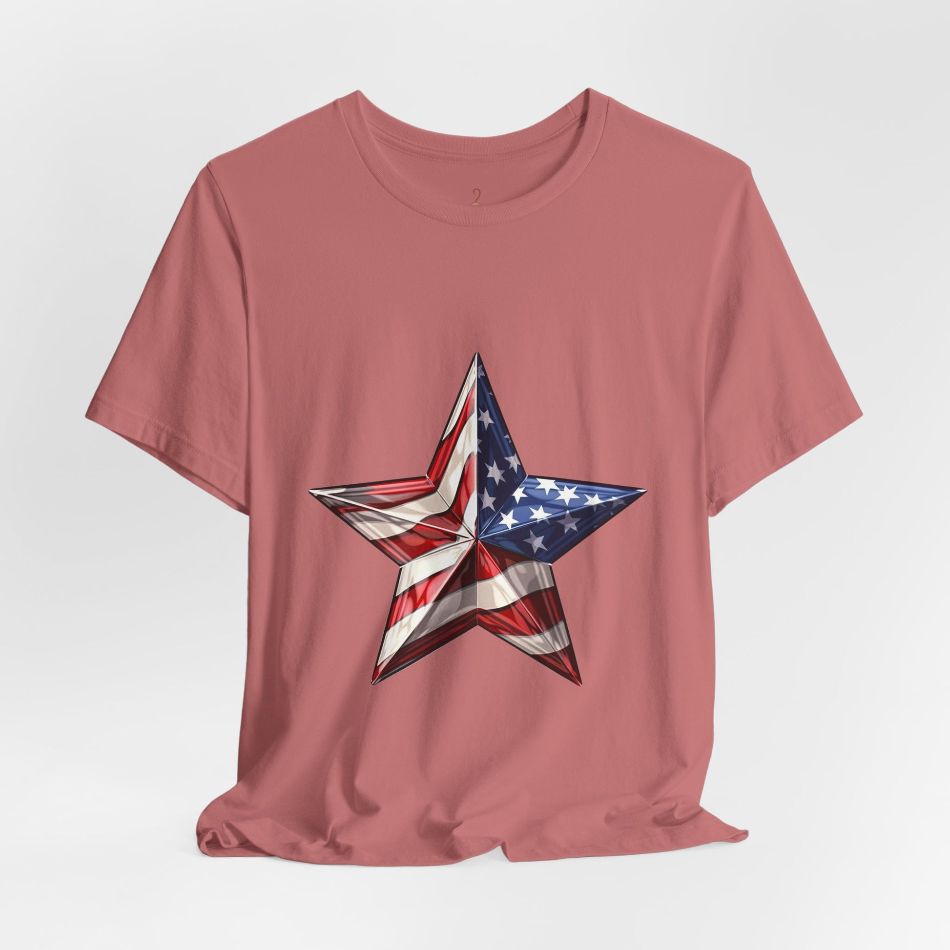 American Flag Star T-Shirt — Patriotic USA Graphic Tee