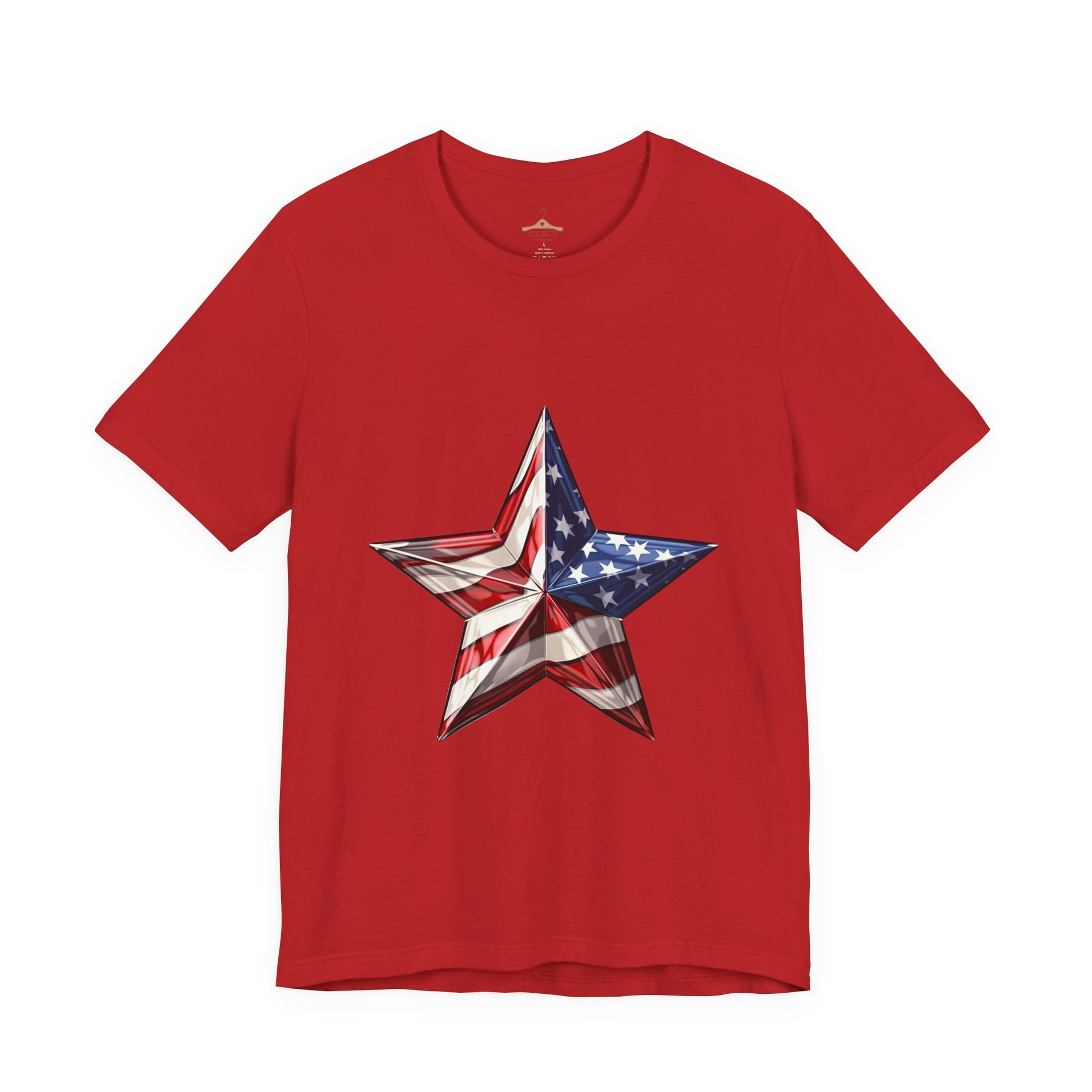 American Flag Star T-Shirt — Patriotic USA Graphic Tee