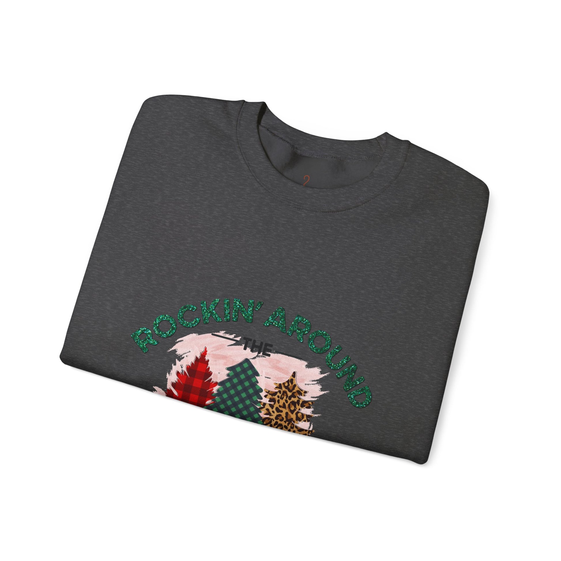 Rockin' Around the Christmas Tree Sweatshirt — Retro Holiday Crewneck