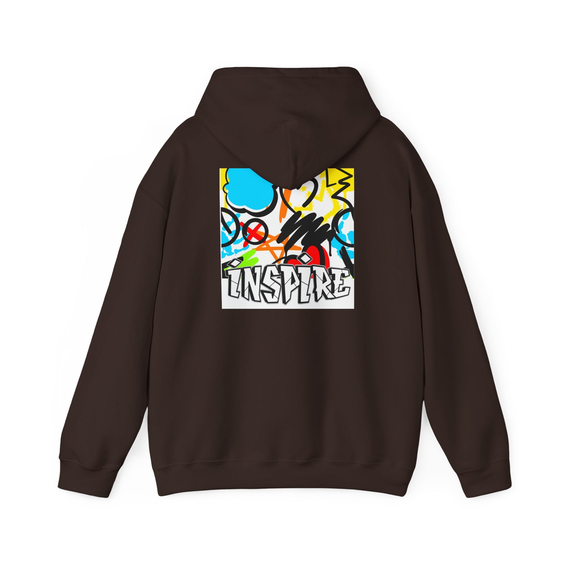 Inspire Street Art Hoodie — Colorful Graffiti Graphic Pullover