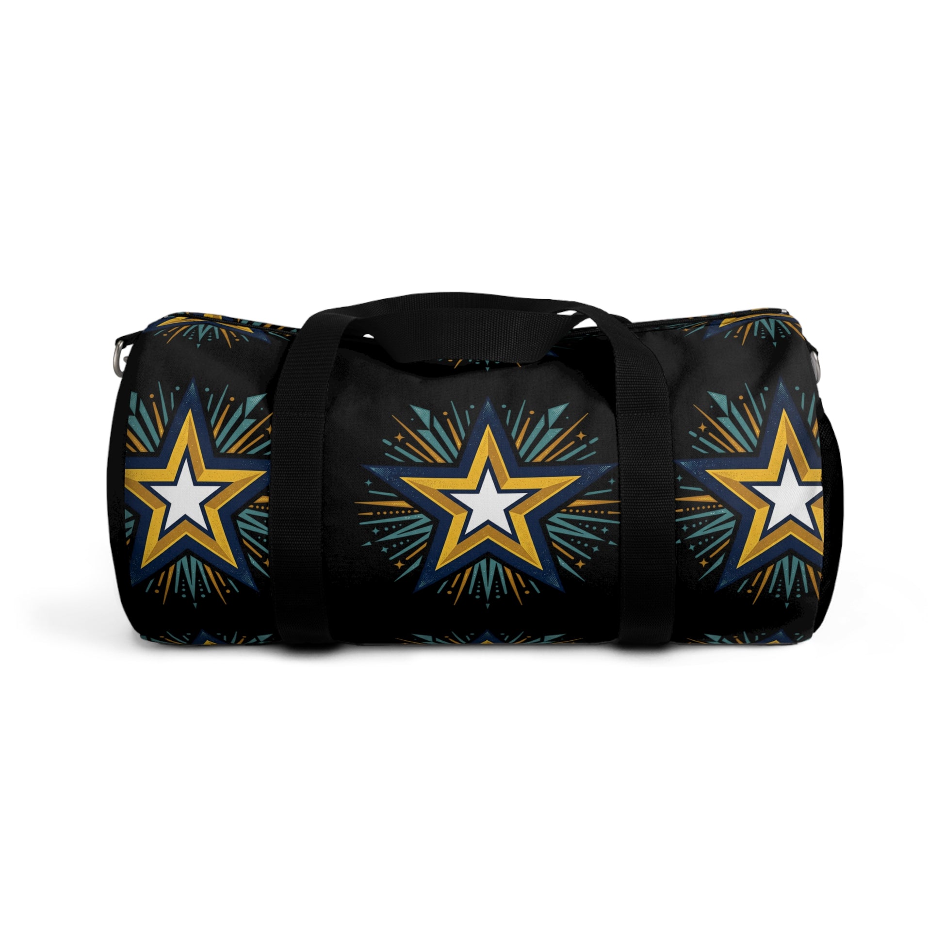 Starburst Duffel Bag — Navy & Gold Athletic Travel Bag