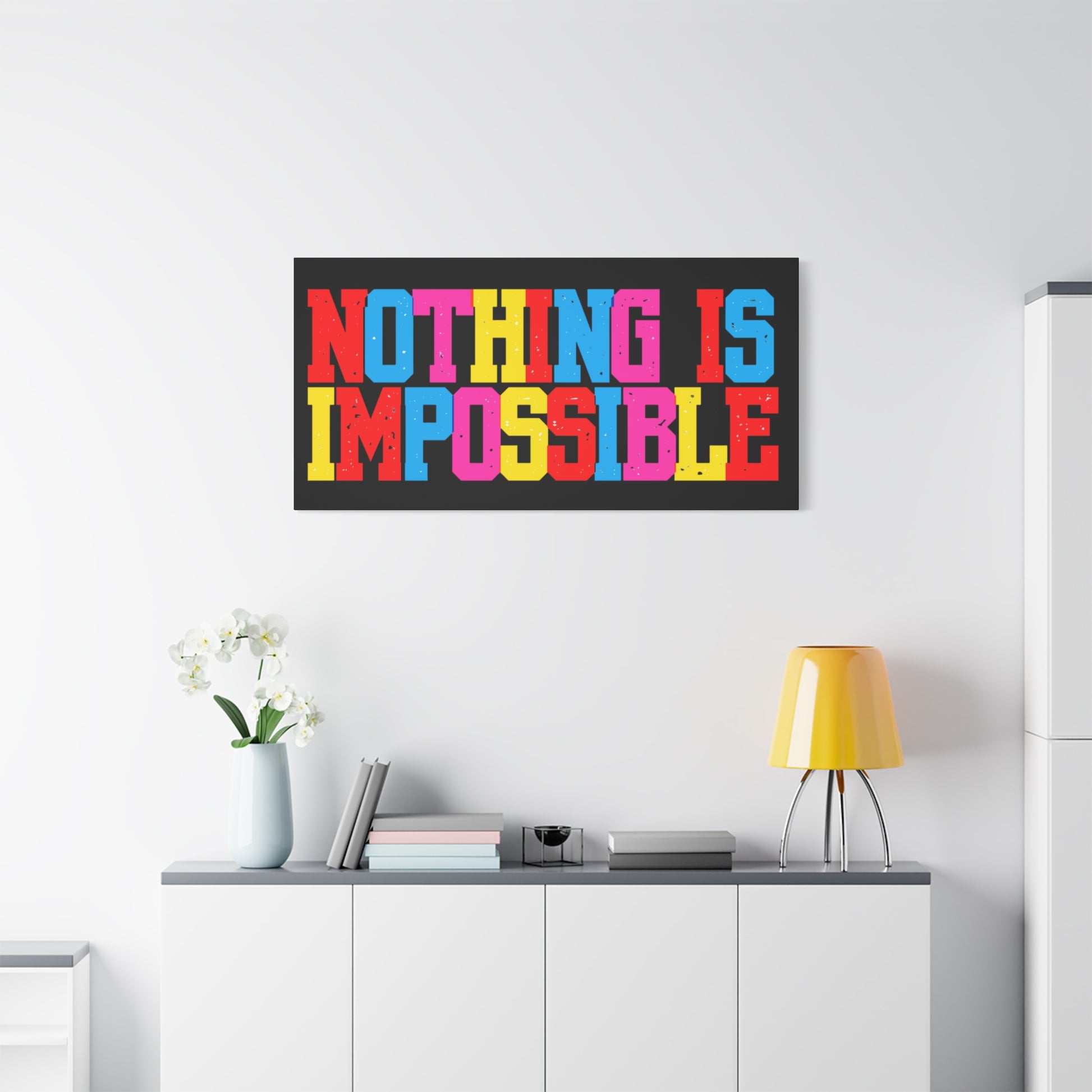 Colorful Motivational Wall Art Canvas, Inspirational Home Decor for Office