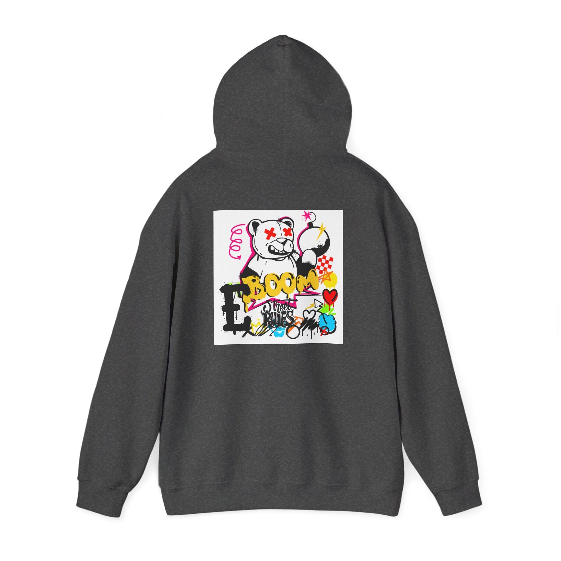 Street Art Hoodie — Colorful Graffiti Bunny Design
