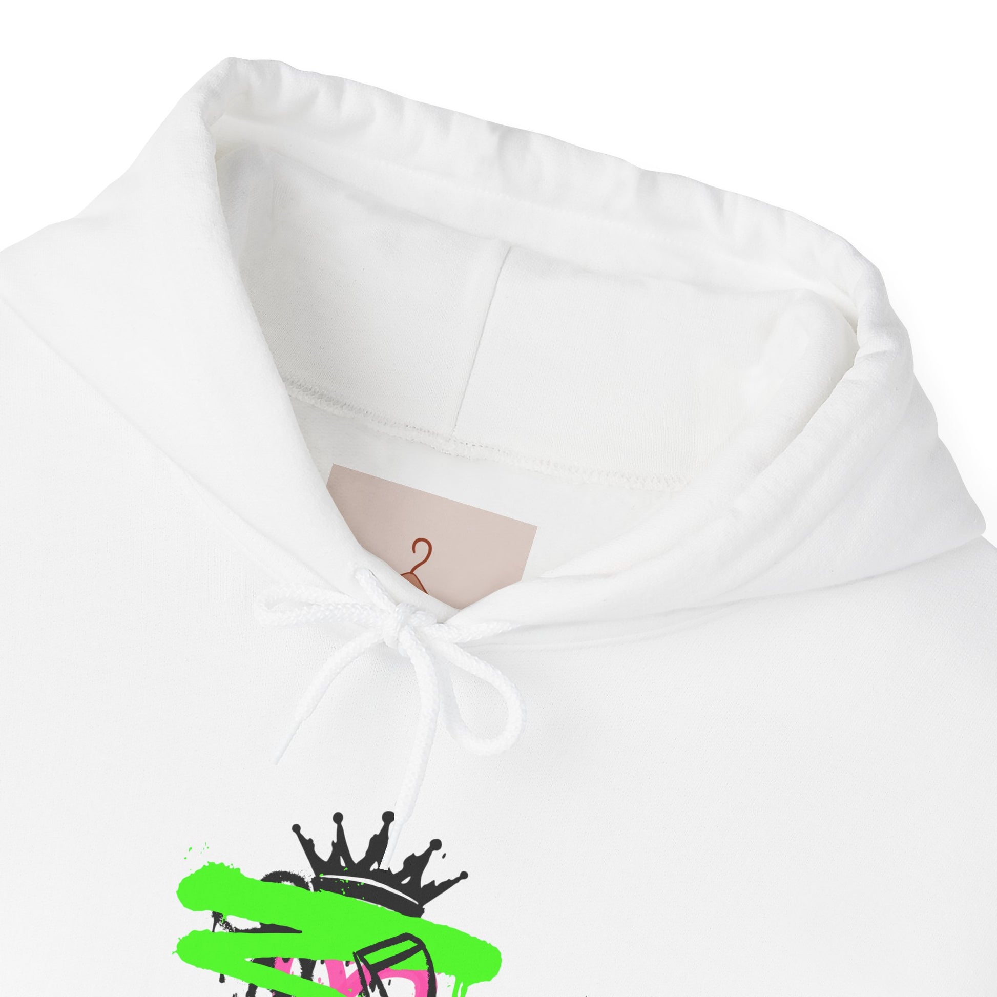 Crowned Snake Hoodie — Neon Green Graffiti Snake Pullover