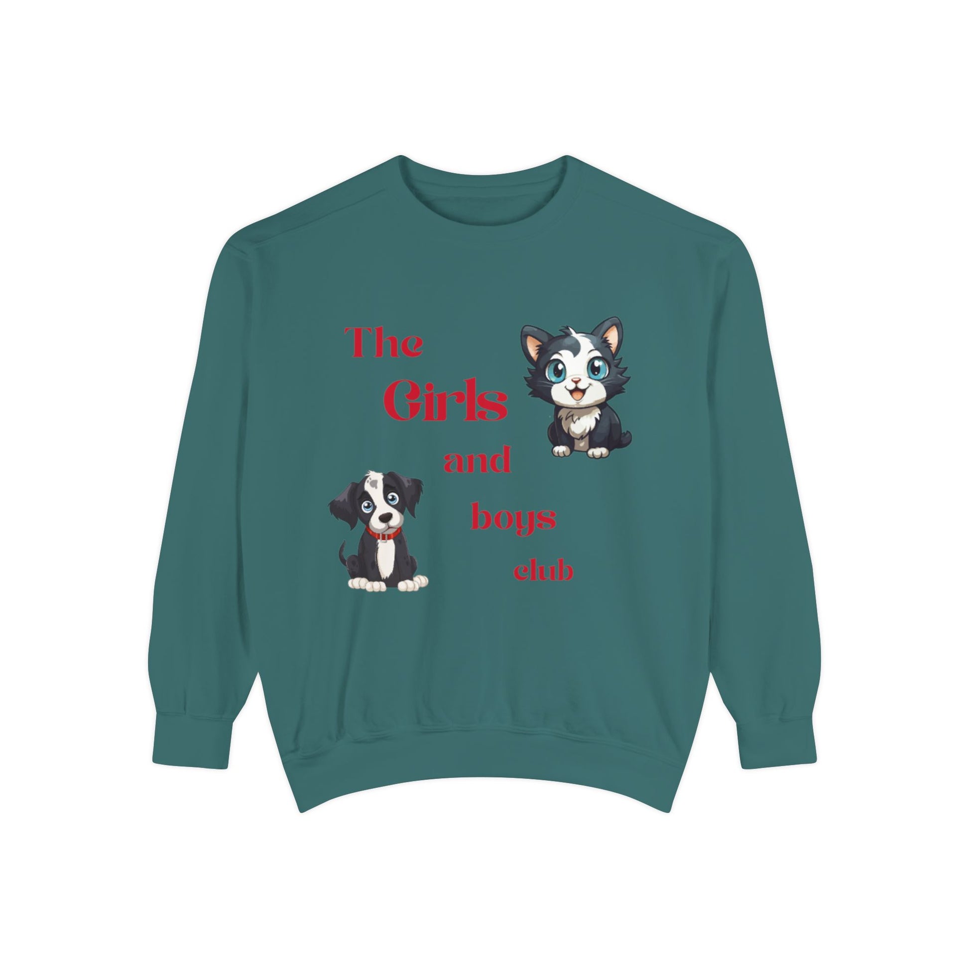 Girls and Loops Club Sweatshirt, Cozy Dog Lover Sweatshirt