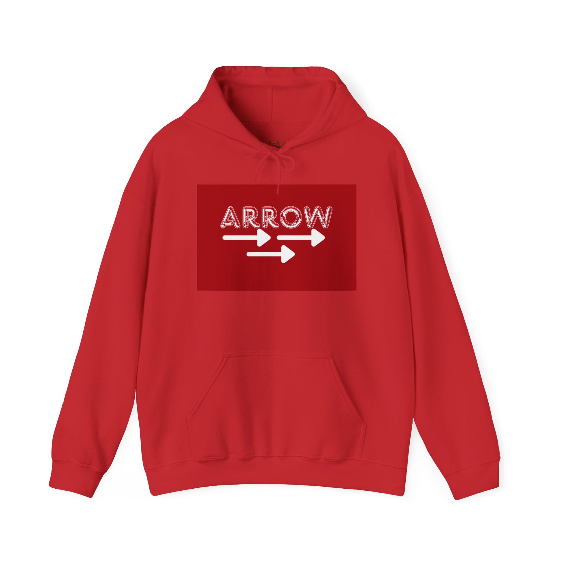 Arrow Design Unisex Hoodie, Cozy Casual Sweatshirt, Perfect Gift for Friends