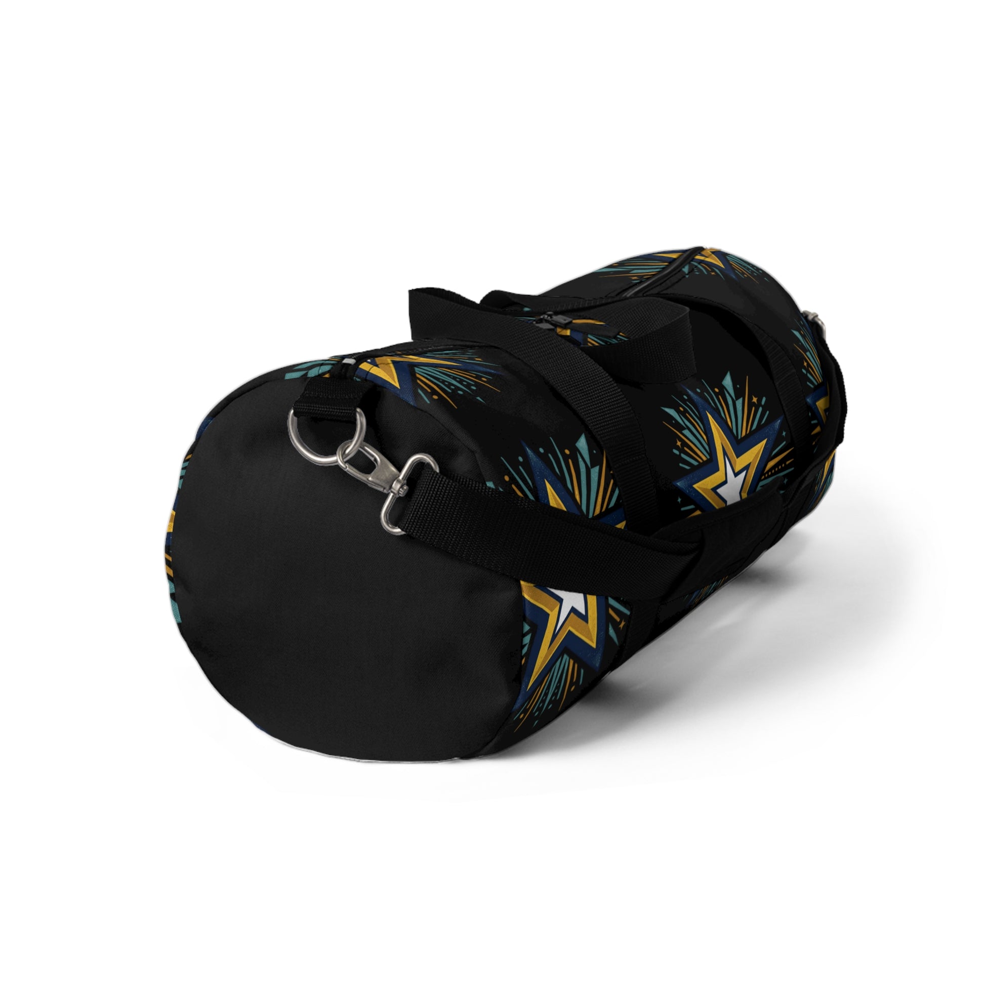 Starburst Duffel Bag — Navy & Gold Athletic Travel Bag