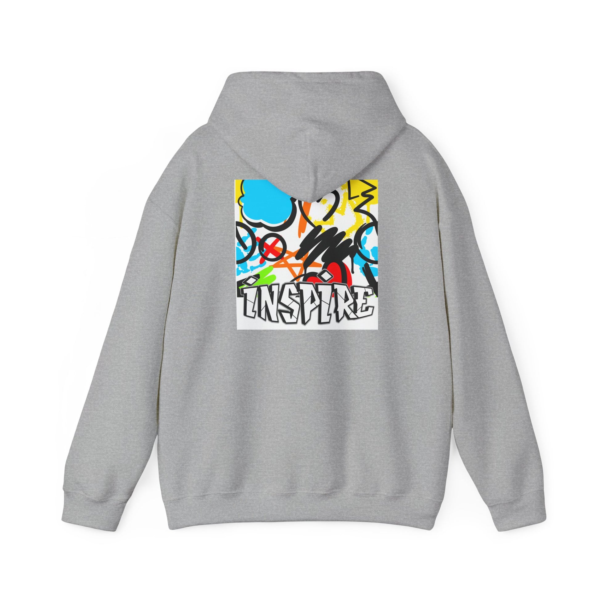 Inspire Street Art Hoodie — Colorful Graffiti Graphic Pullover