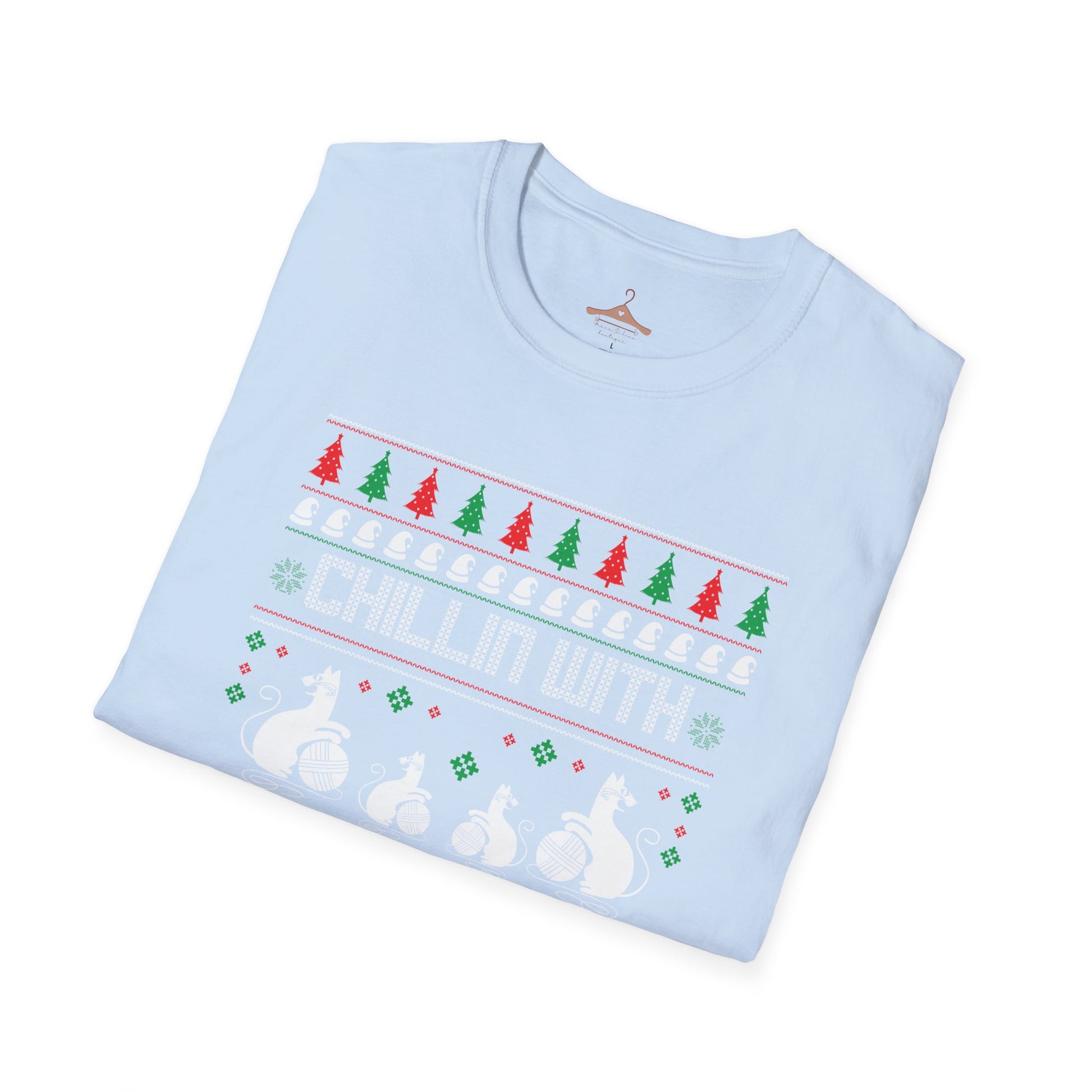 Chillin' With My Snowmies T-Shirt — Funny Christmas Ugly Sweater Ski Snowman Tee