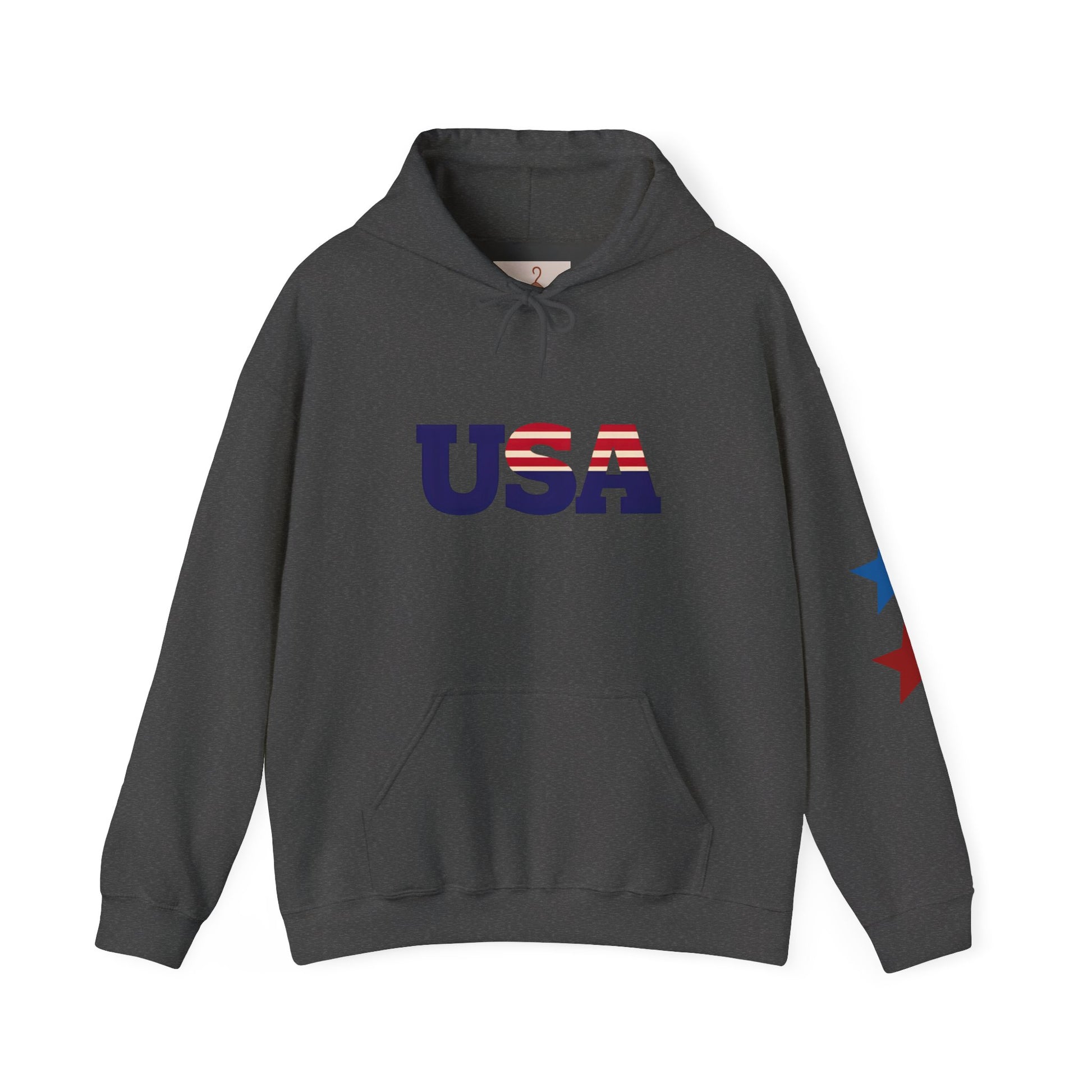 USA Flag Hoodie - Unisex Heavy Blend™ Sweatshirt