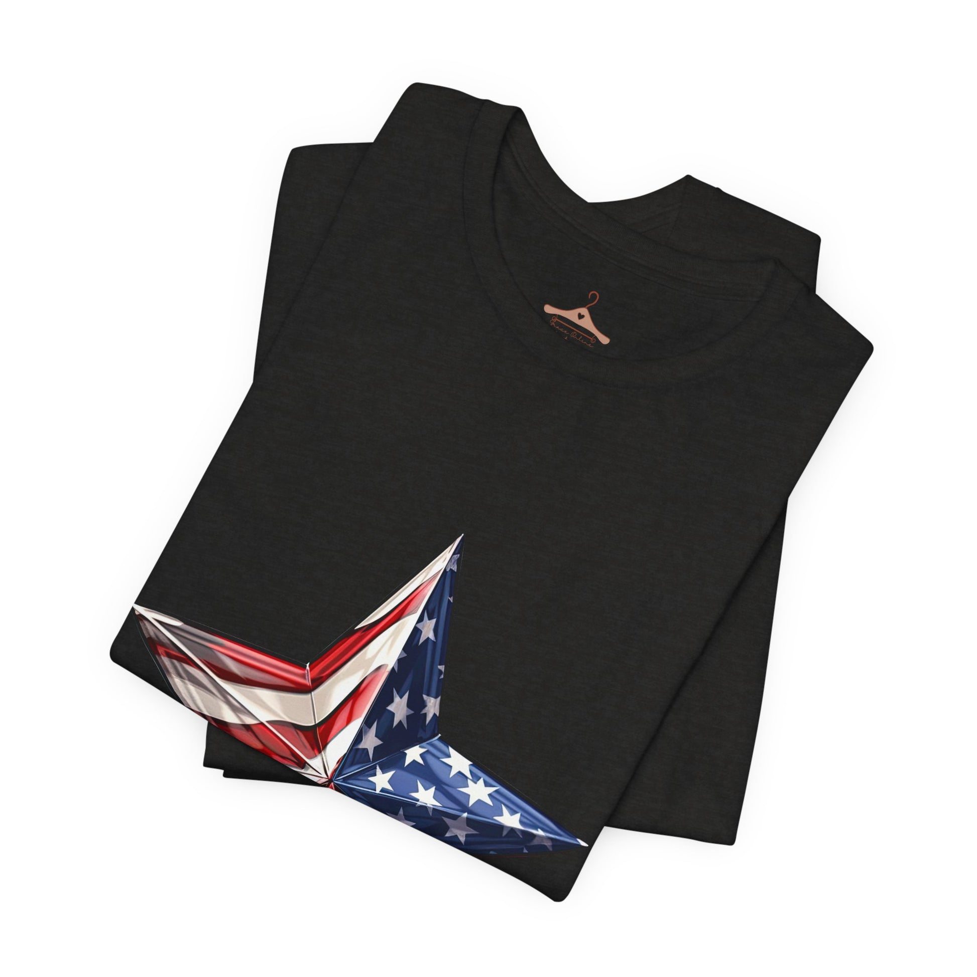 American Flag Star T-Shirt — Patriotic USA Graphic Tee