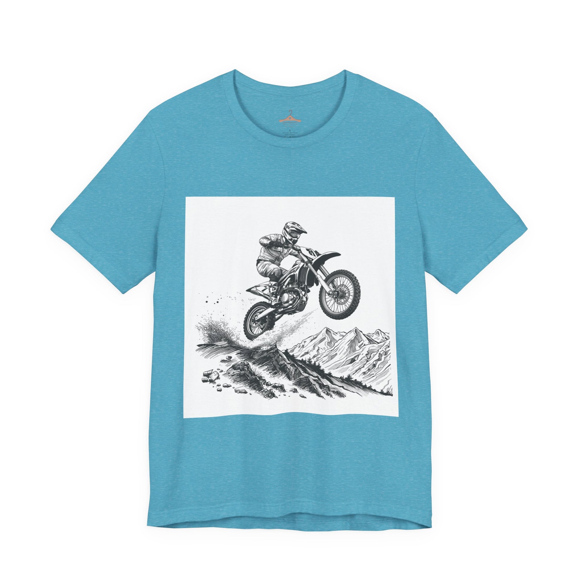 Motocross Jump Tee — Dirt Bike Rider Mountain Graphic T-Shirt
