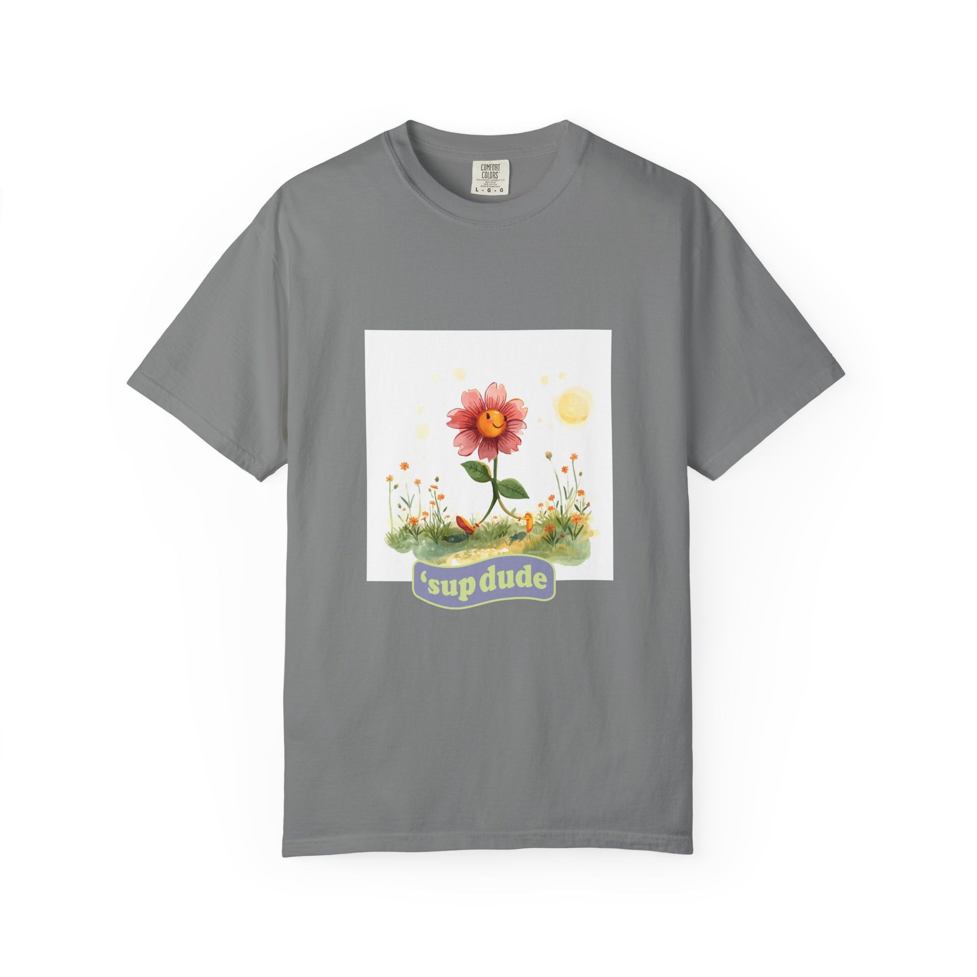 Sup Dude Flower Graphic T-Shirt