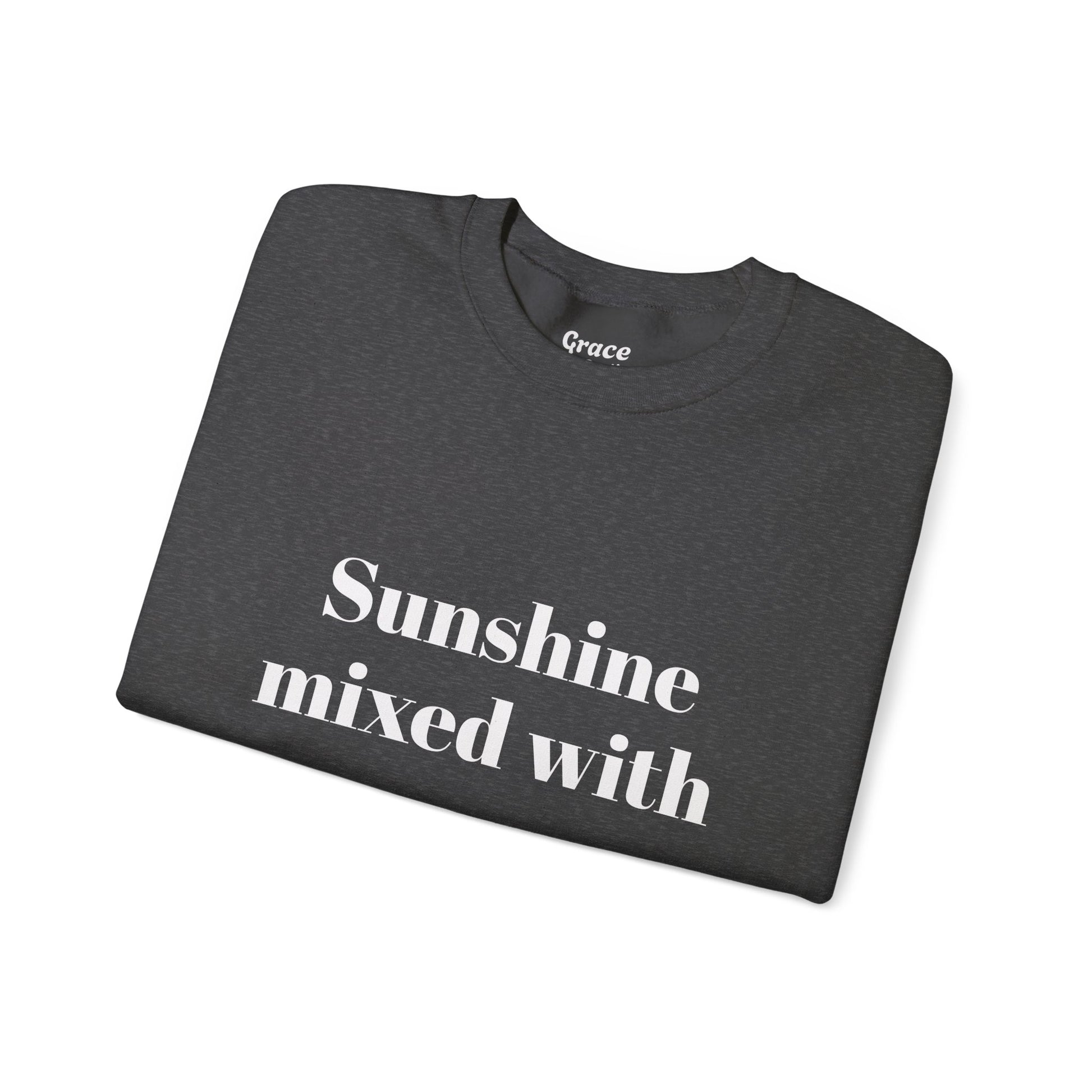 Sunshine Mixed With a Little Chaos Crewneck Sweatshirt