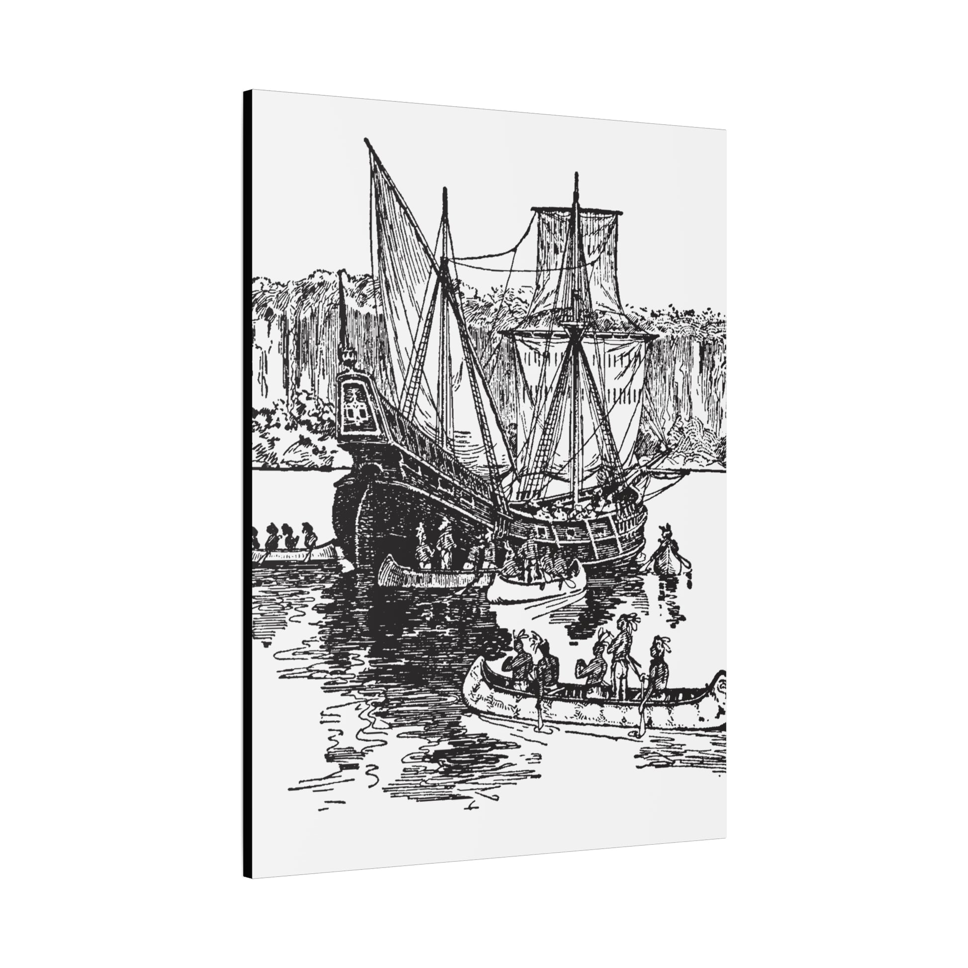 Nautical Canvas Wall Art, Vintage Ship Decor, Maritime Artwork, Home Decor, Nautical Gifts