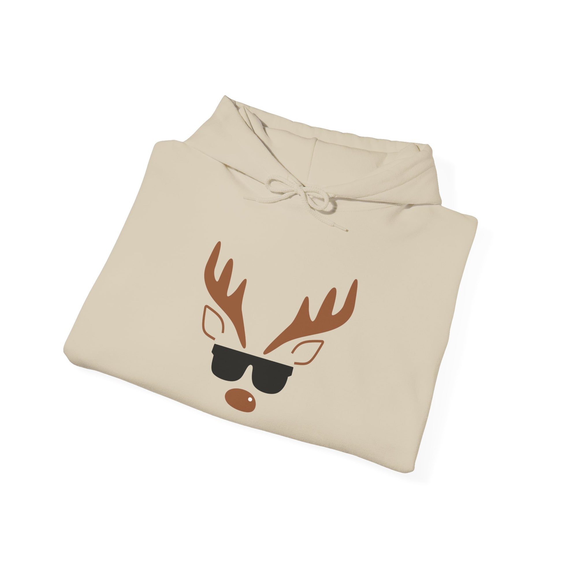 Cool Reindeer Sunglasses Hoodie