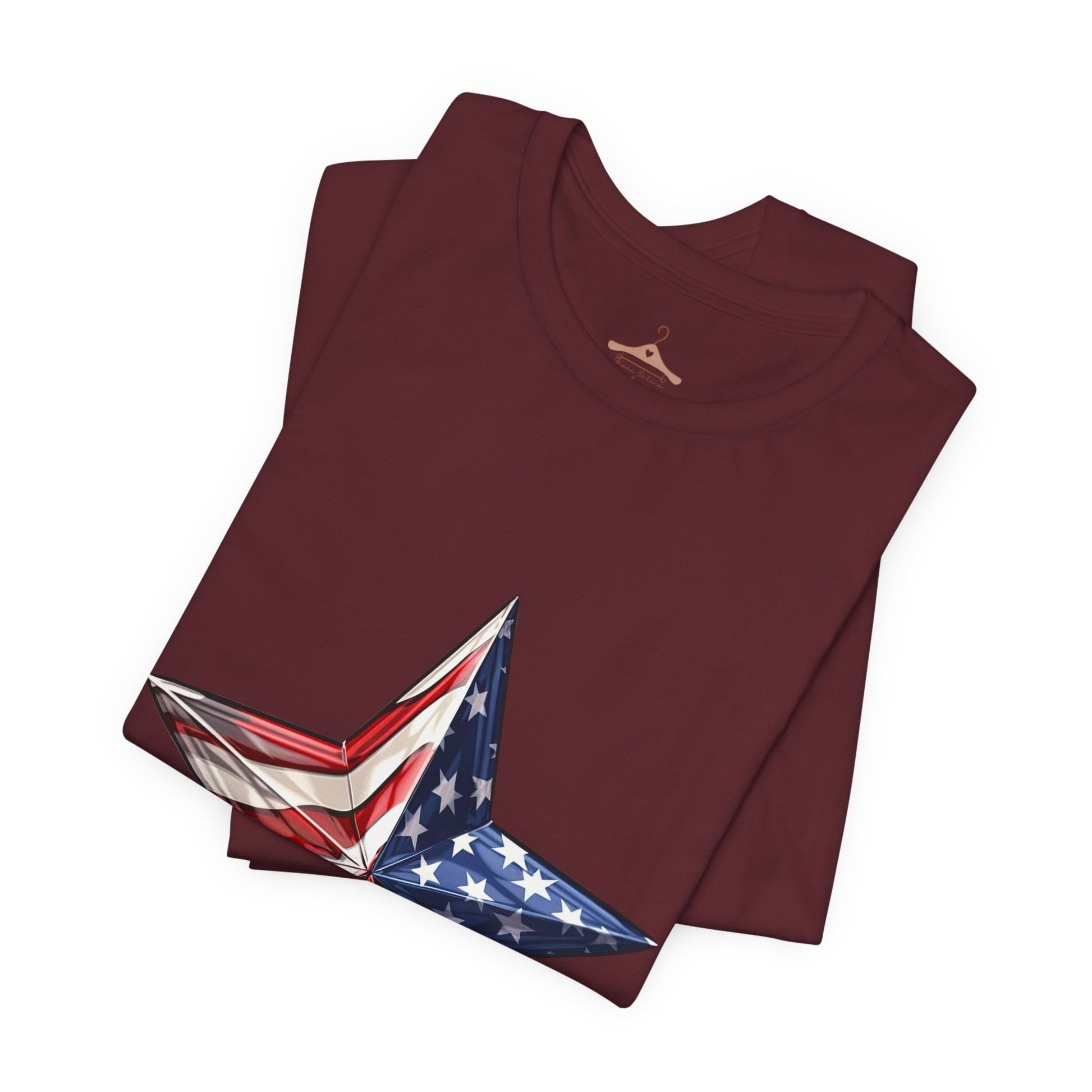 American Flag Star T-Shirt — Patriotic USA Graphic Tee