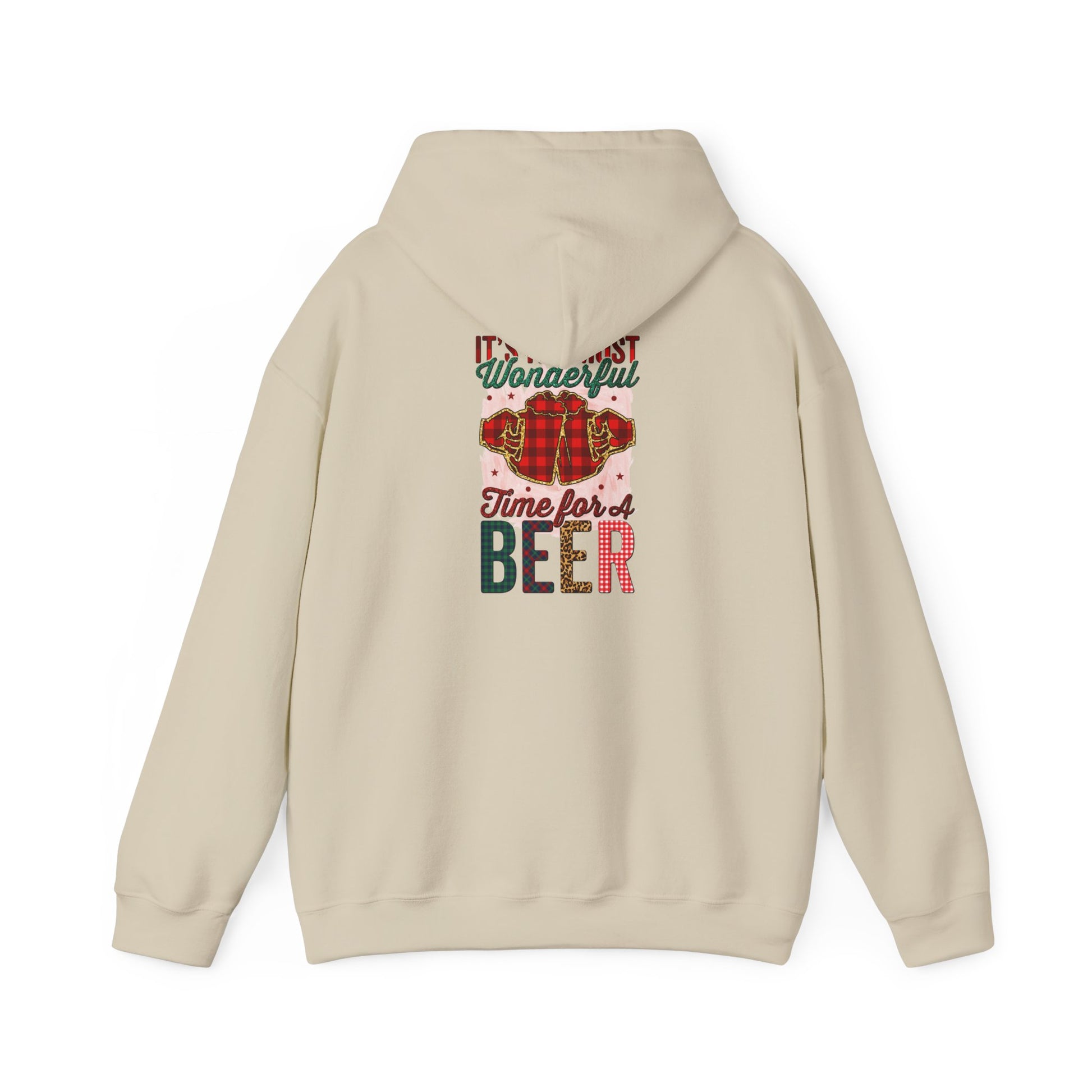 Beer Time Christmas Hoodie – Holiday Santa Beer Graphic Sweatshirt