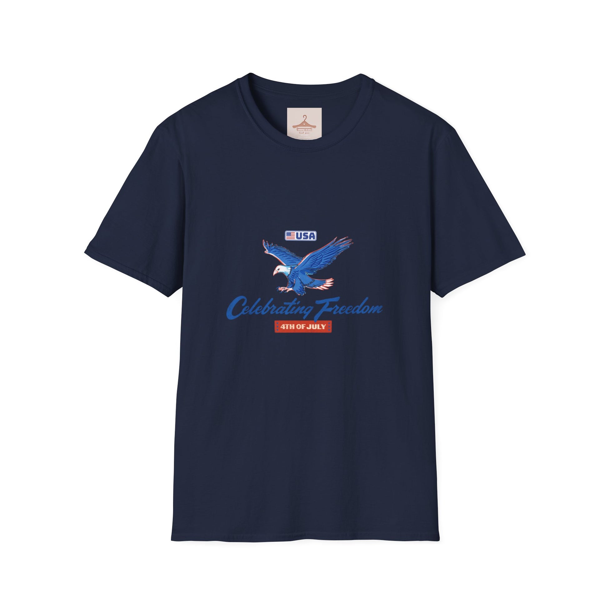 Patriotic Eagle T-Shirt — "Celebrating Freedom" USA Graphic Tee