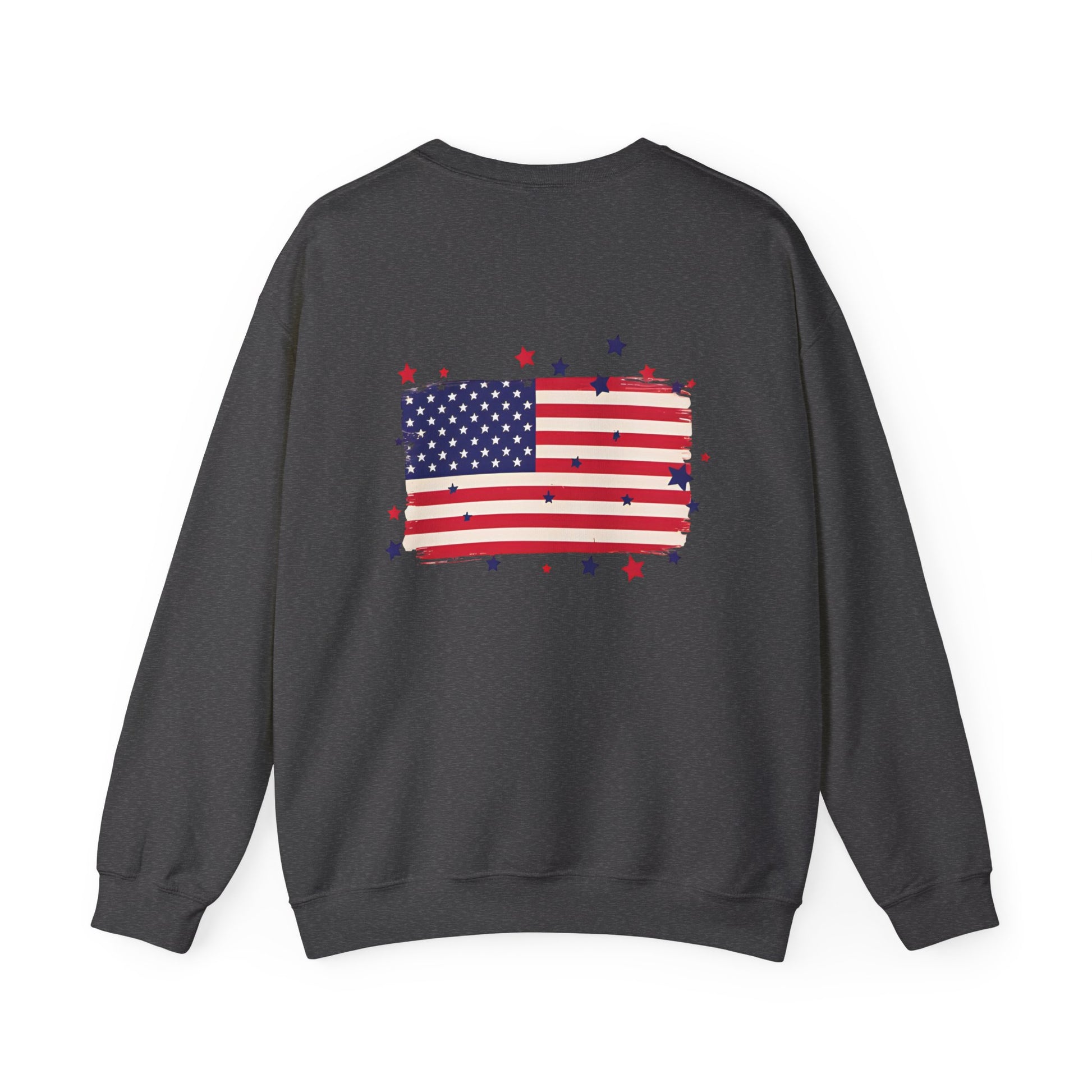 Patriotic American Flag Crewneck Sweatshirt