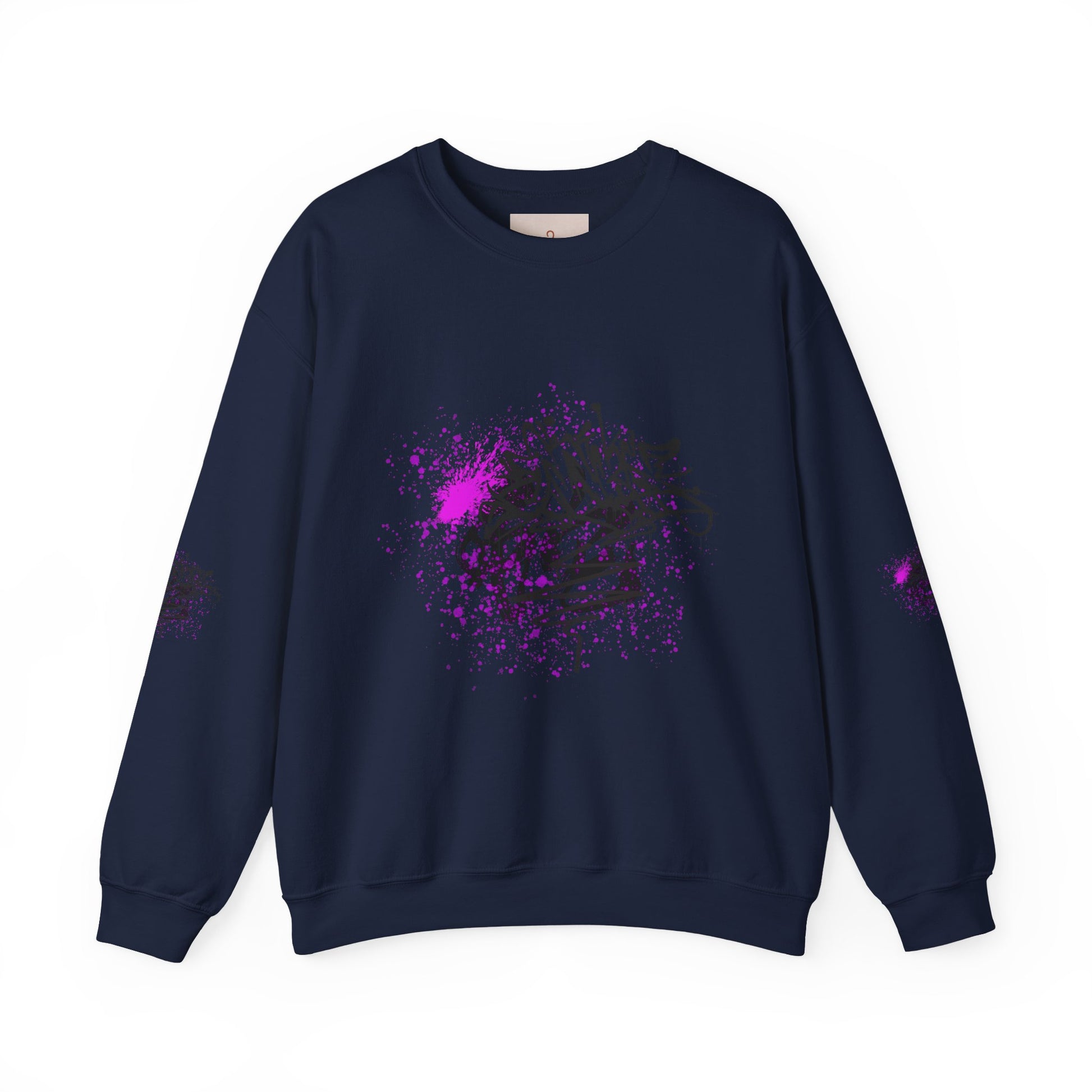 Galaxy Paint Splatter Crewneck Sweatshirt