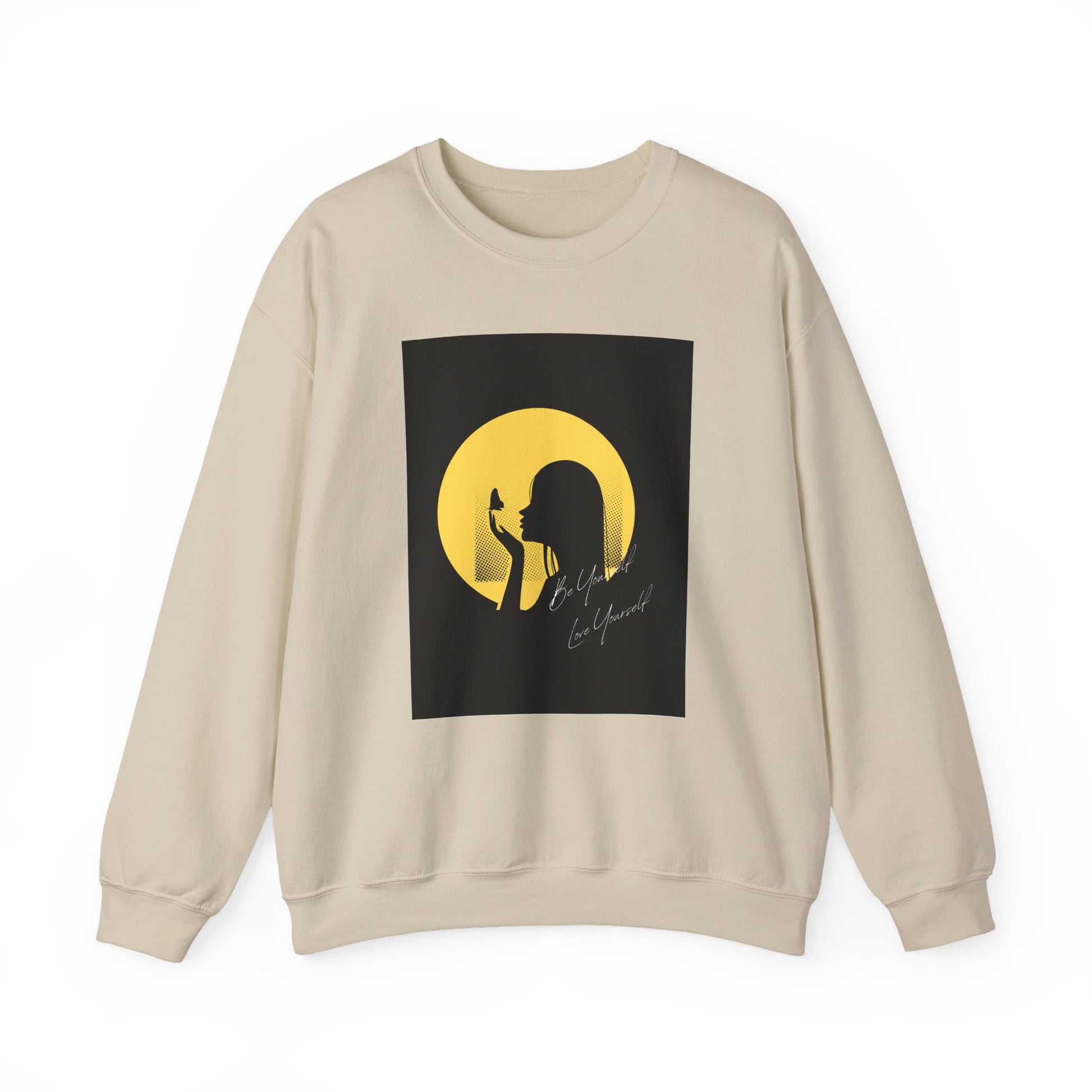 Moonlit Silhouette Crewneck Sweatshirt, Cozy Unisex Sweatshirt