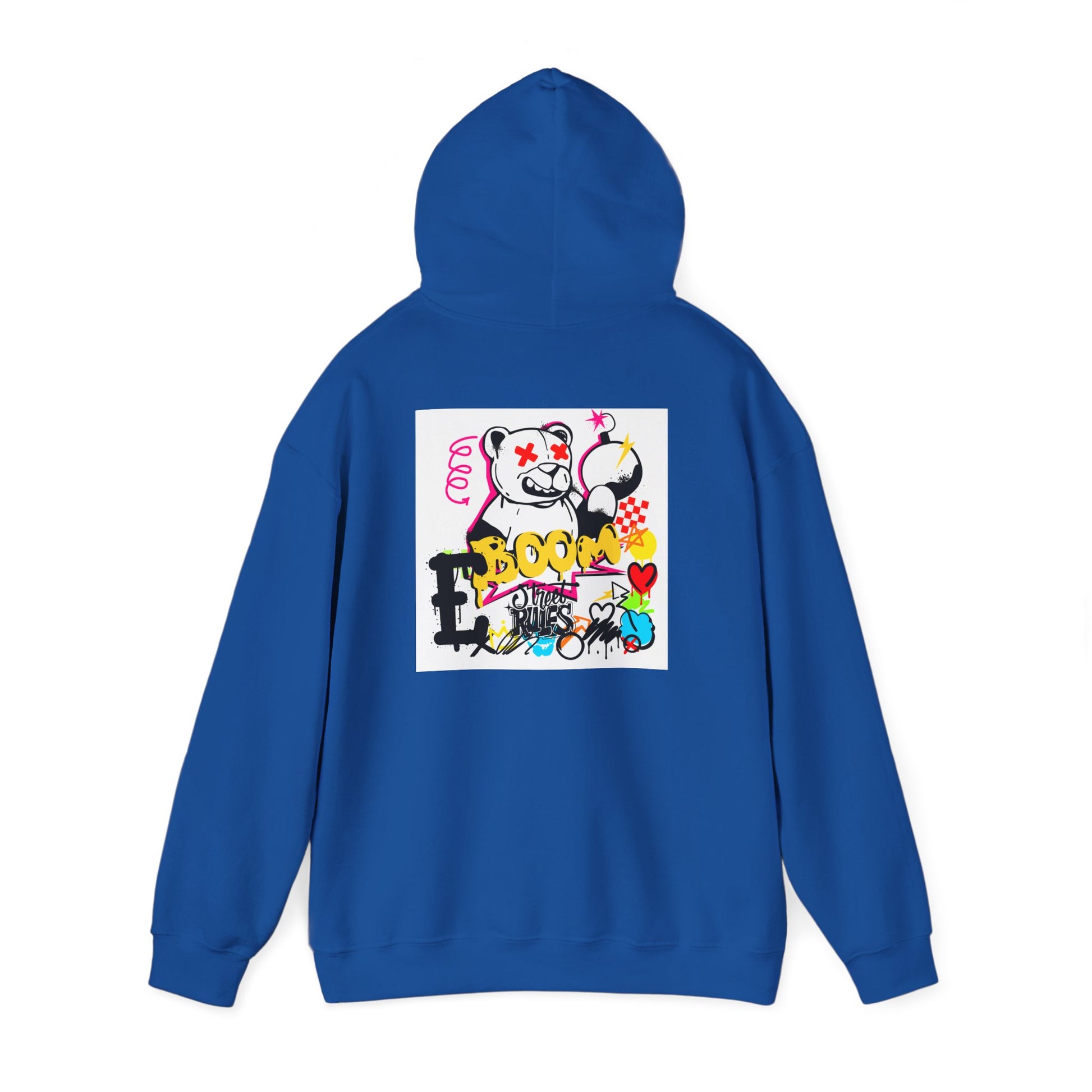 Street Art Hoodie — Colorful Graffiti Bunny Design