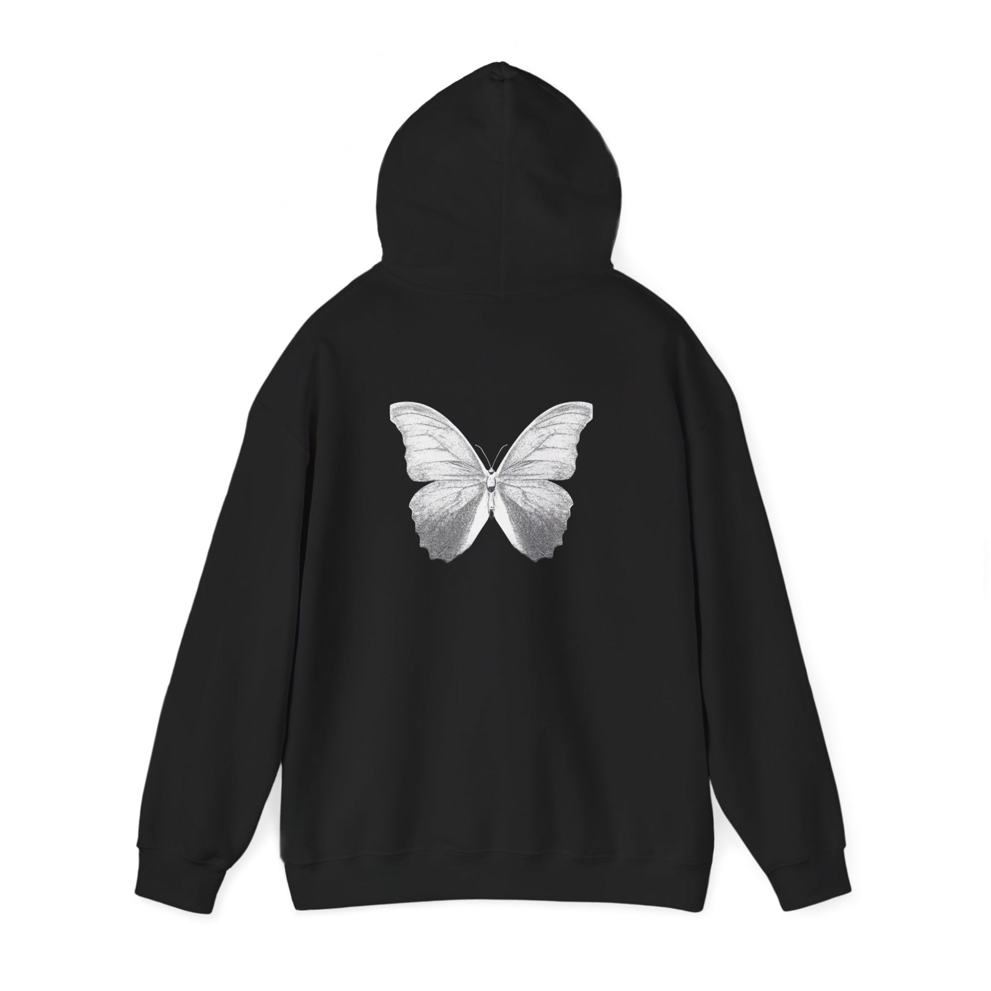 Butterfly Graphic Hoodie - Cozy Unisex Heavy Blend Sweatshirt for Nature Lovers