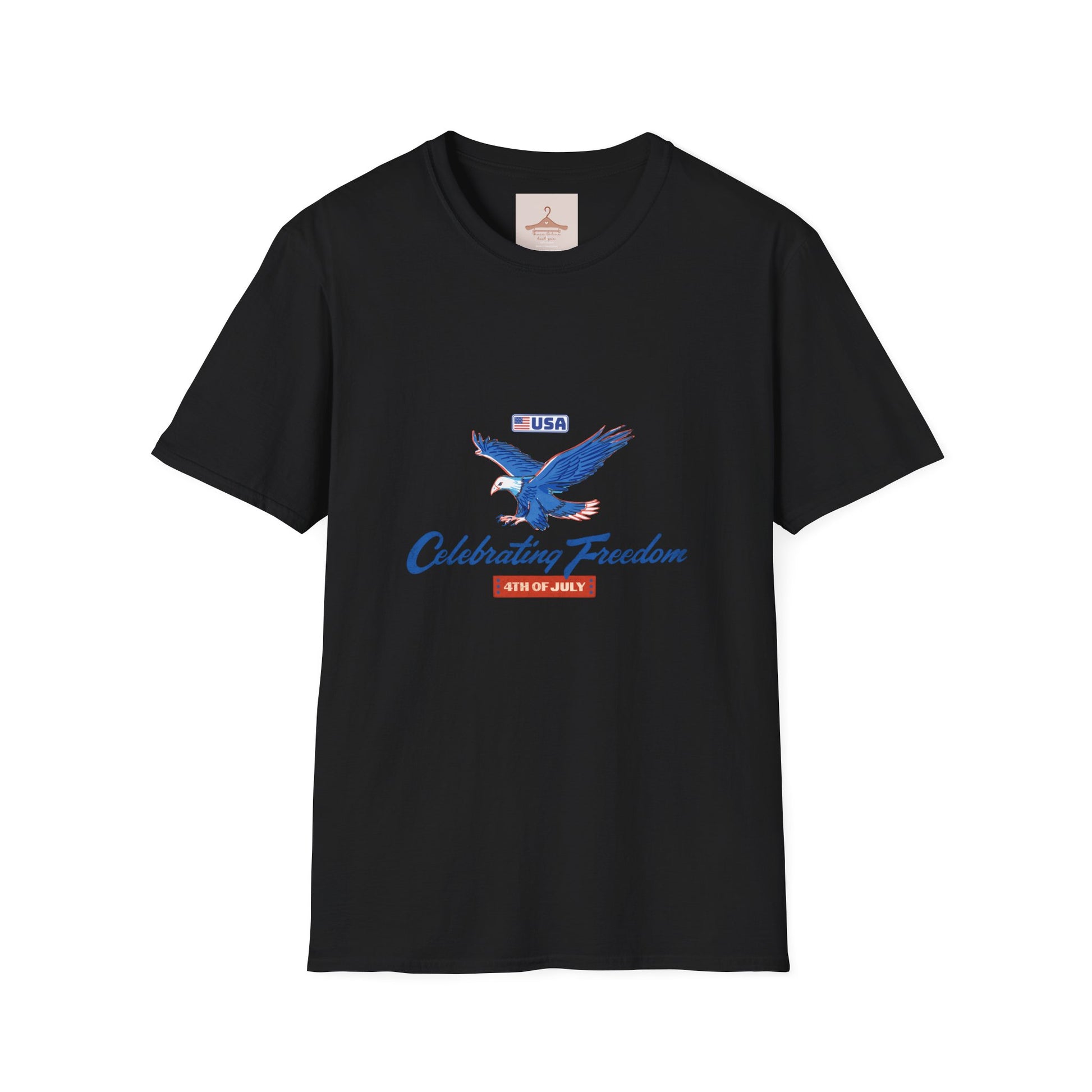 Patriotic Eagle T-Shirt — "Celebrating Freedom" USA Graphic Tee