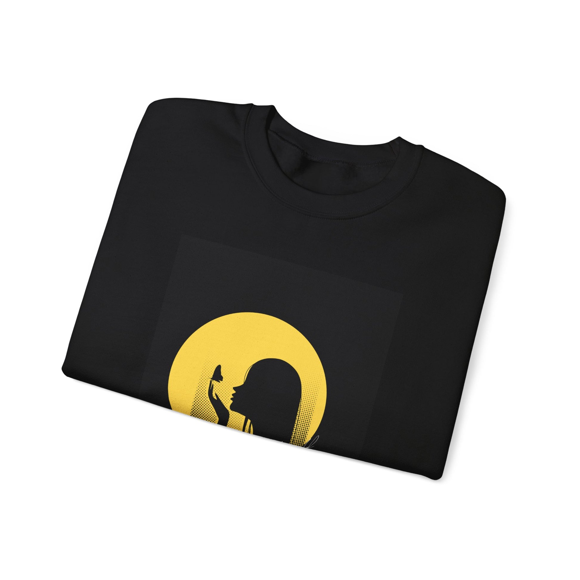 Moonlit Silhouette Crewneck Sweatshirt, Cozy Unisex Sweatshirt