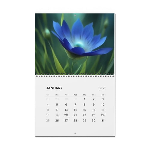 2026 Floral Wall Calendar — Artistic Close-Up Flower Photography Monthly Planner