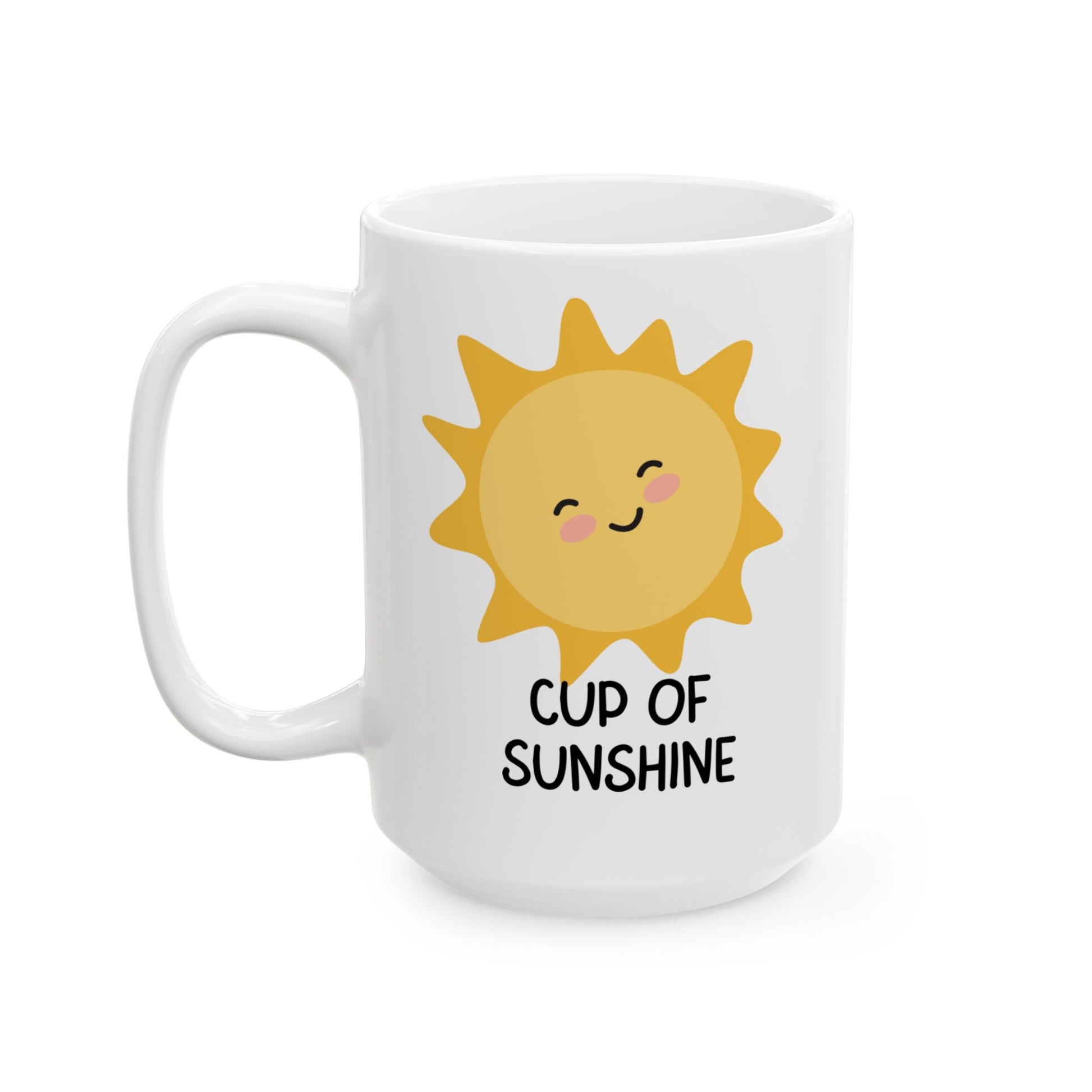 Sunny Vibes Ceramic Mug - Cute Sun Design for Coffee Lovers