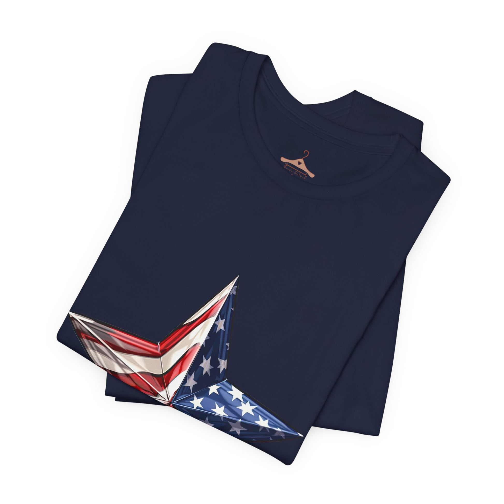 American Flag Star T-Shirt — Patriotic USA Graphic Tee
