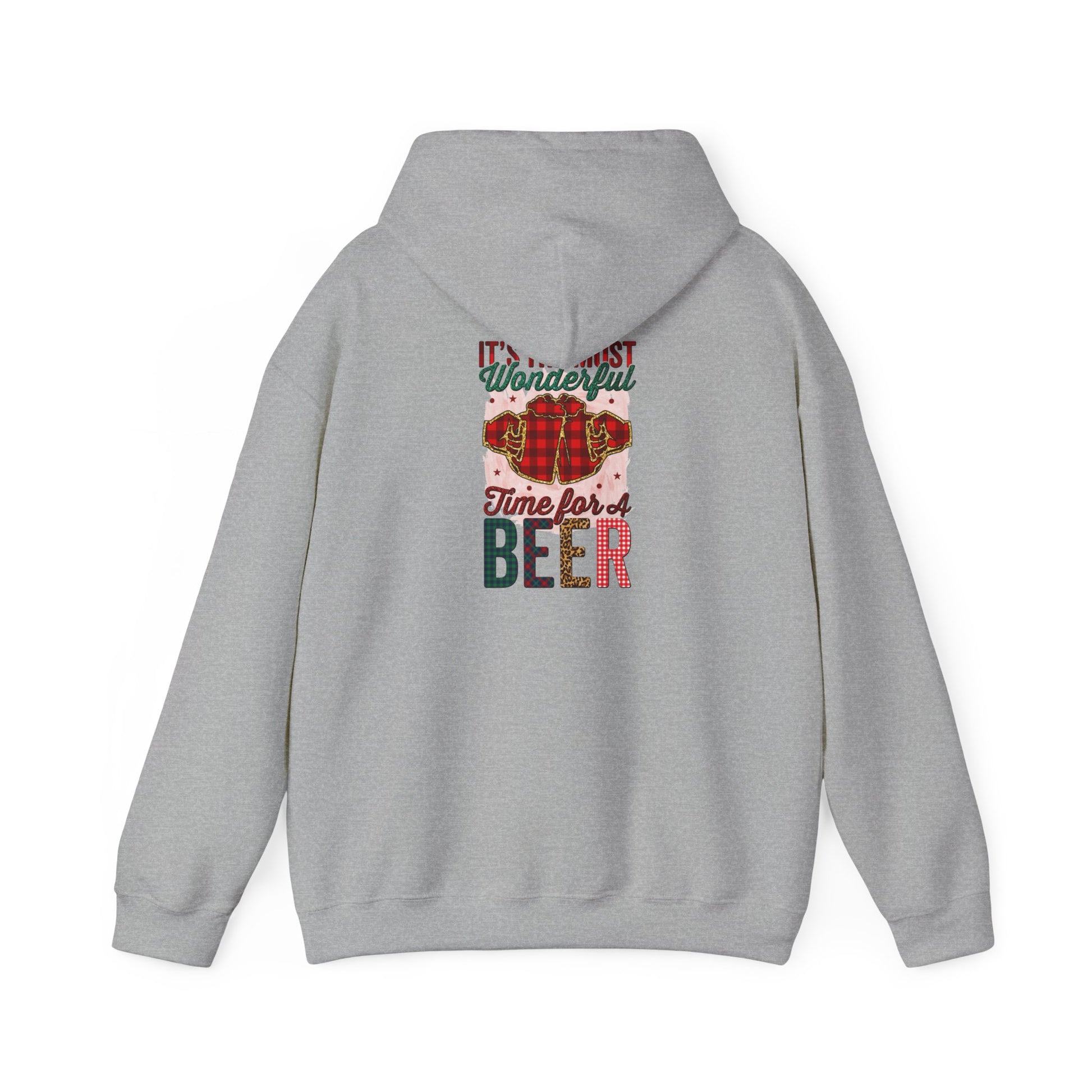 Holiday Inspirational Hoodie: 'Be Good, It's Time for Beer'