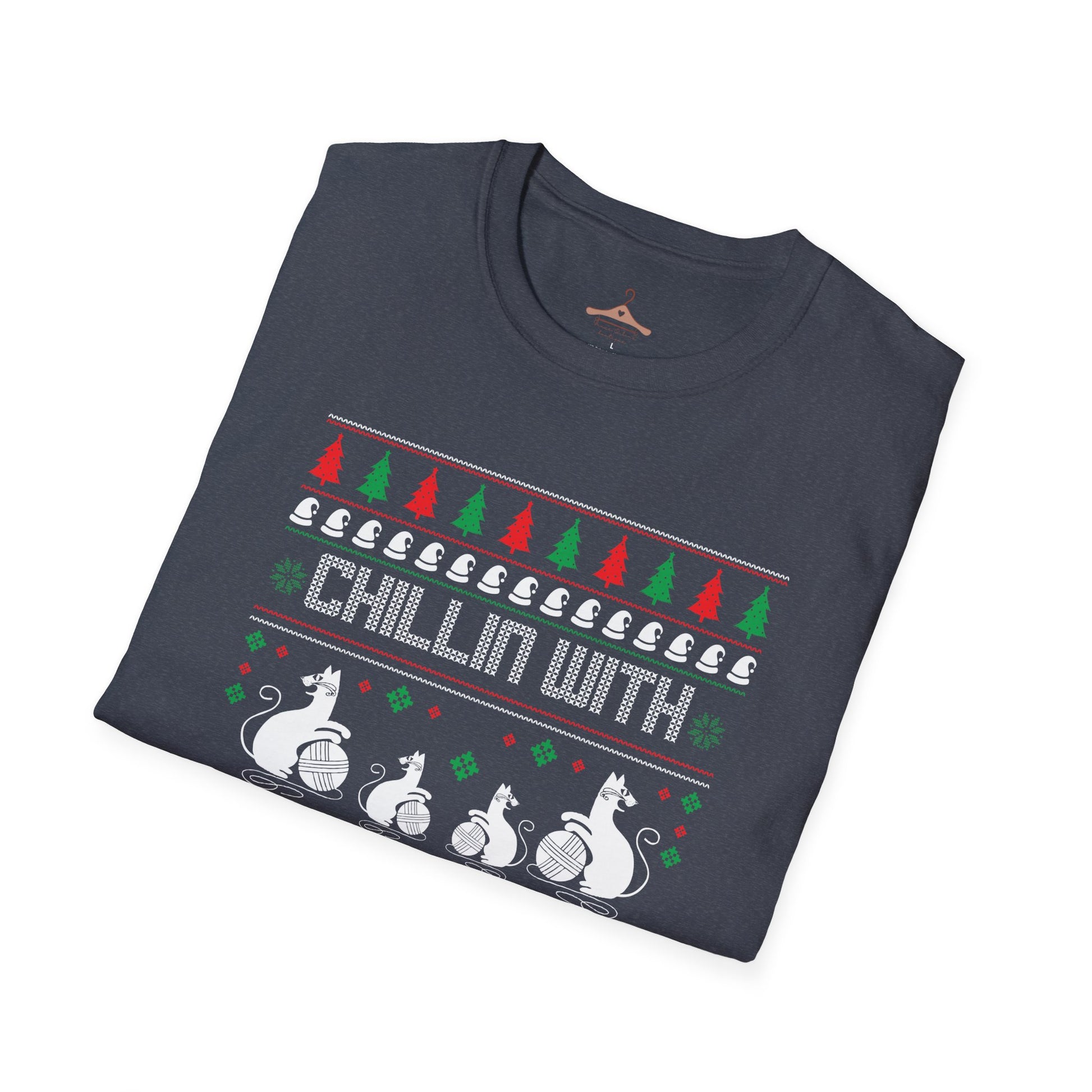 Chillin' With My Snowmies T-Shirt — Funny Christmas Ugly Sweater Ski Snowman Tee