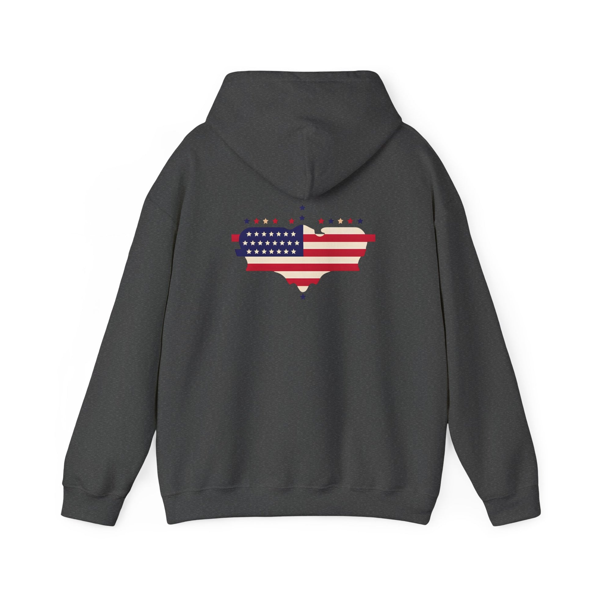 Patriotic Heart Hooded Sweatshirt