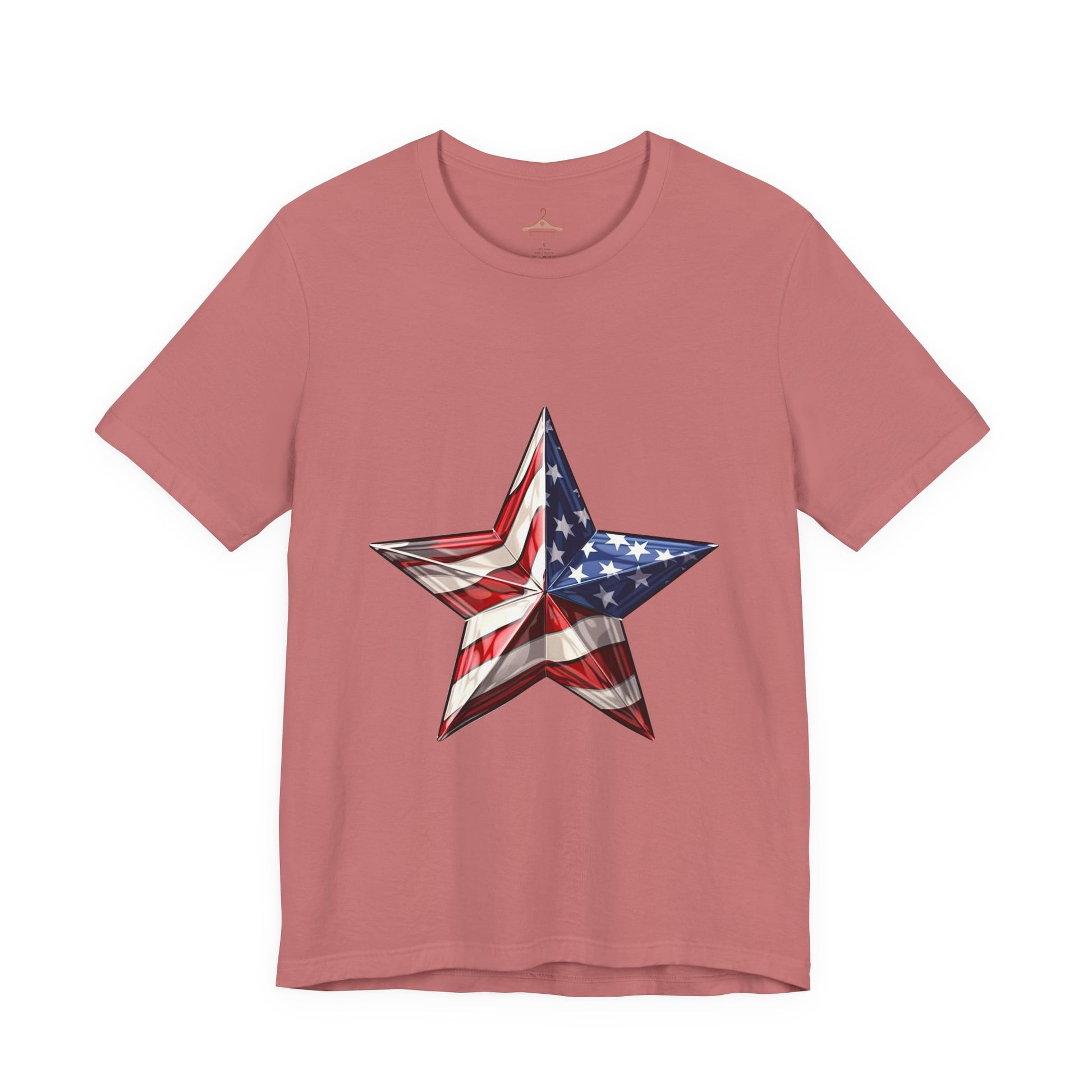 American Flag Star T-Shirt — Patriotic USA Graphic Tee