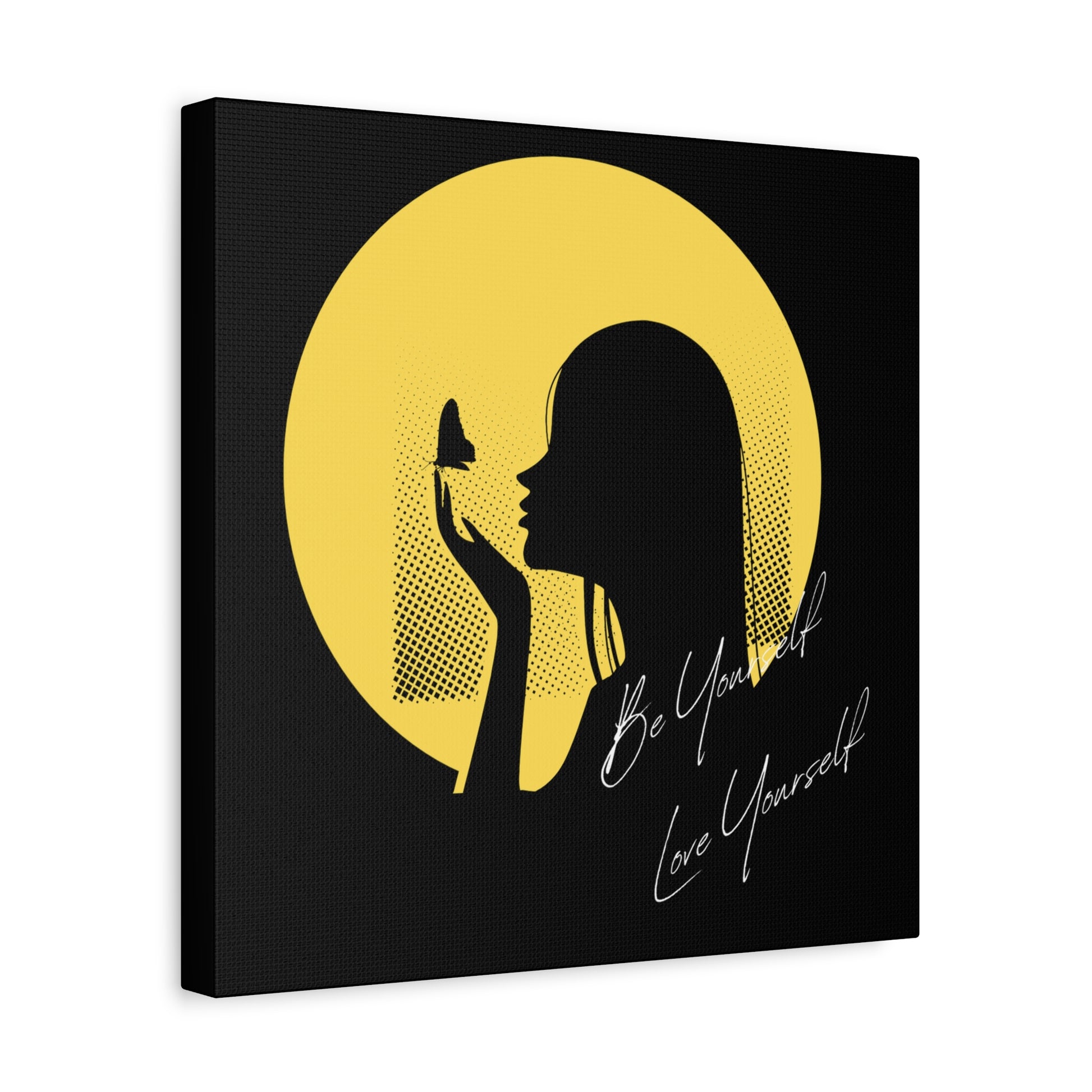 Inspirational Canvas Art, Self-Love Decor, Motivational Wall Art, Butterfly Print