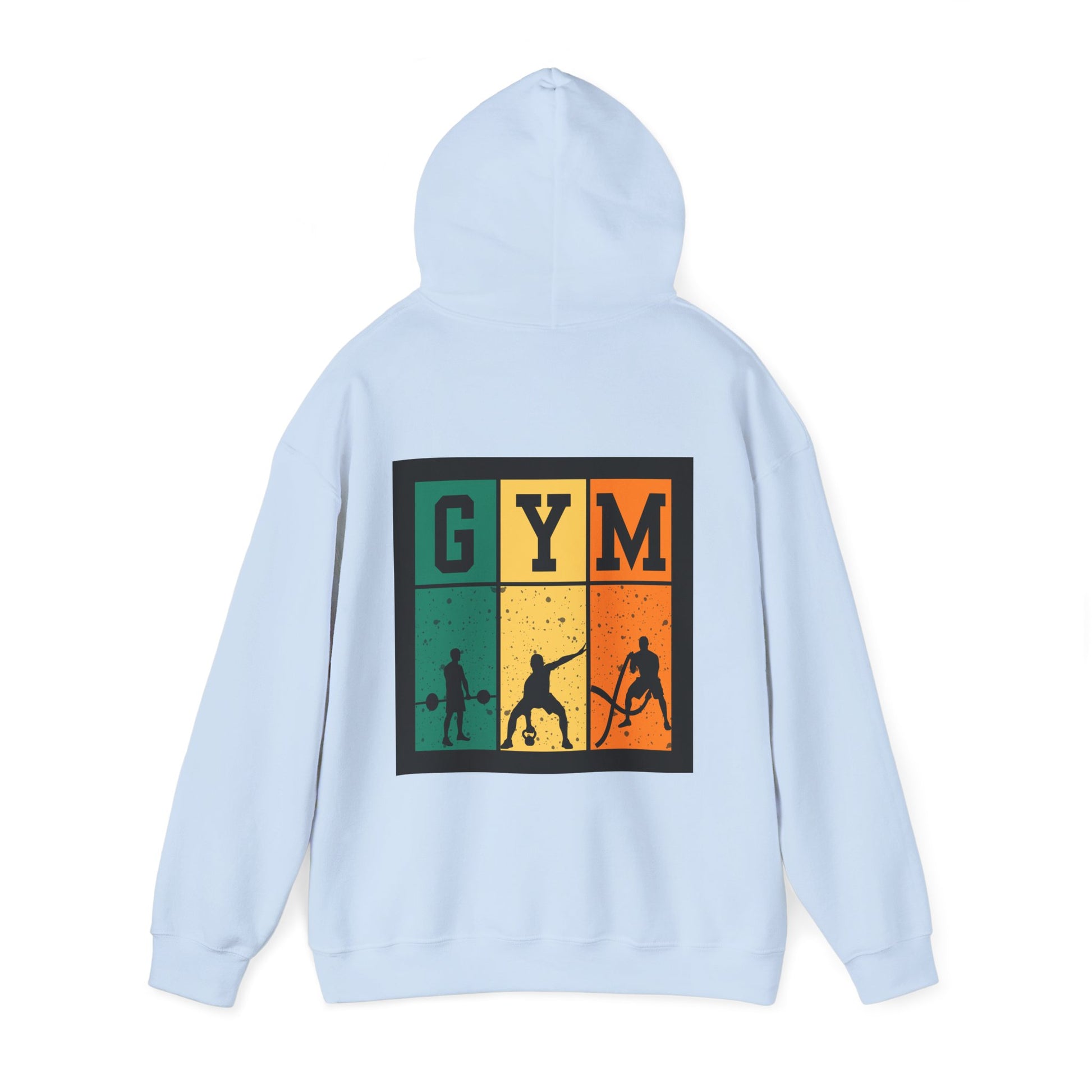 Gym Motivation Unisex Heavy Blend Hooded Sweatshirt, Workout Pullover, Fitness Gift