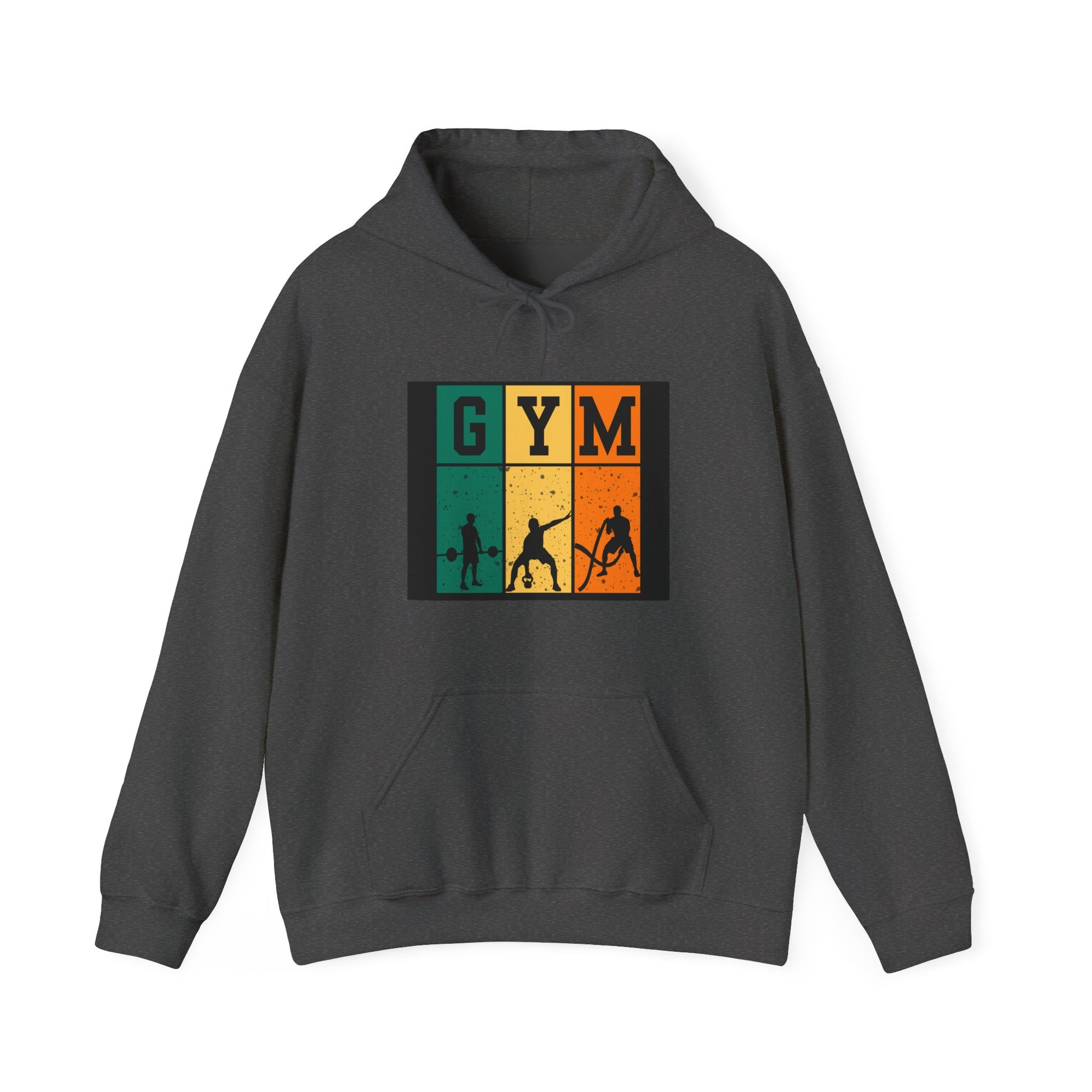 Gym Motivation Unisex Heavy Blend Hooded Sweatshirt, Workout Pullover, Fitness Gift