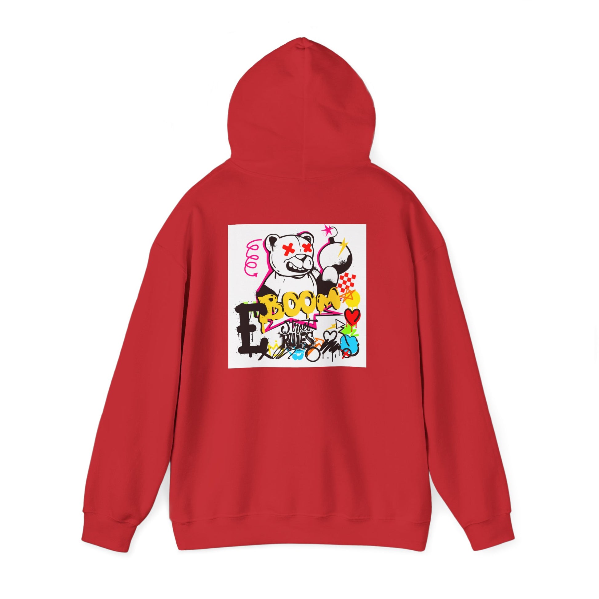 Street Art Hoodie — Colorful Graffiti Bunny Design