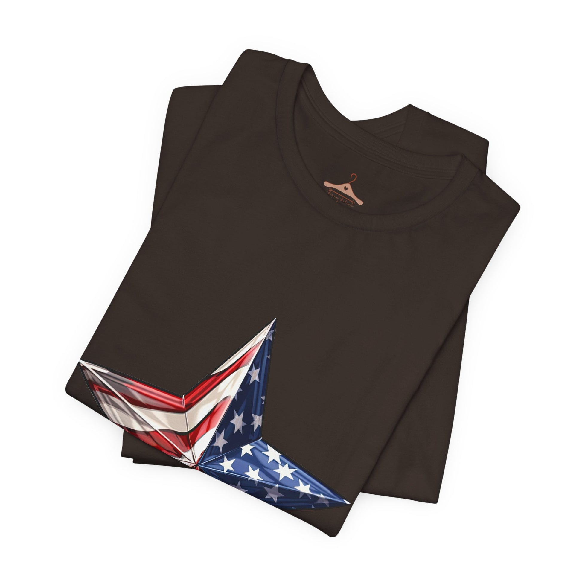 American Flag Star T-Shirt — Patriotic USA Graphic Tee
