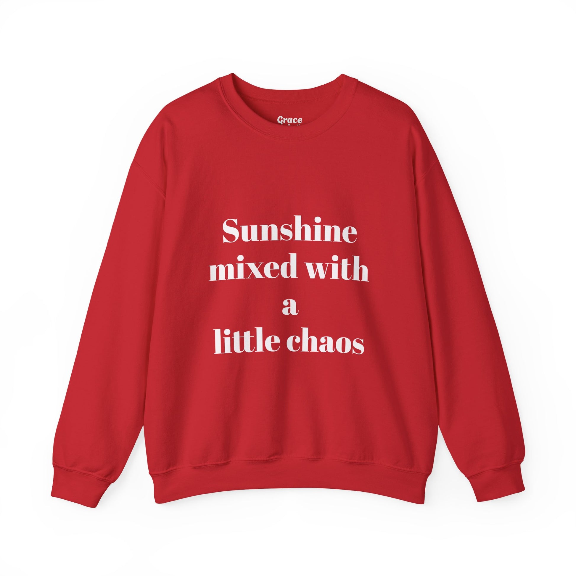 Sunshine Mixed With a Little Chaos Crewneck Sweatshirt